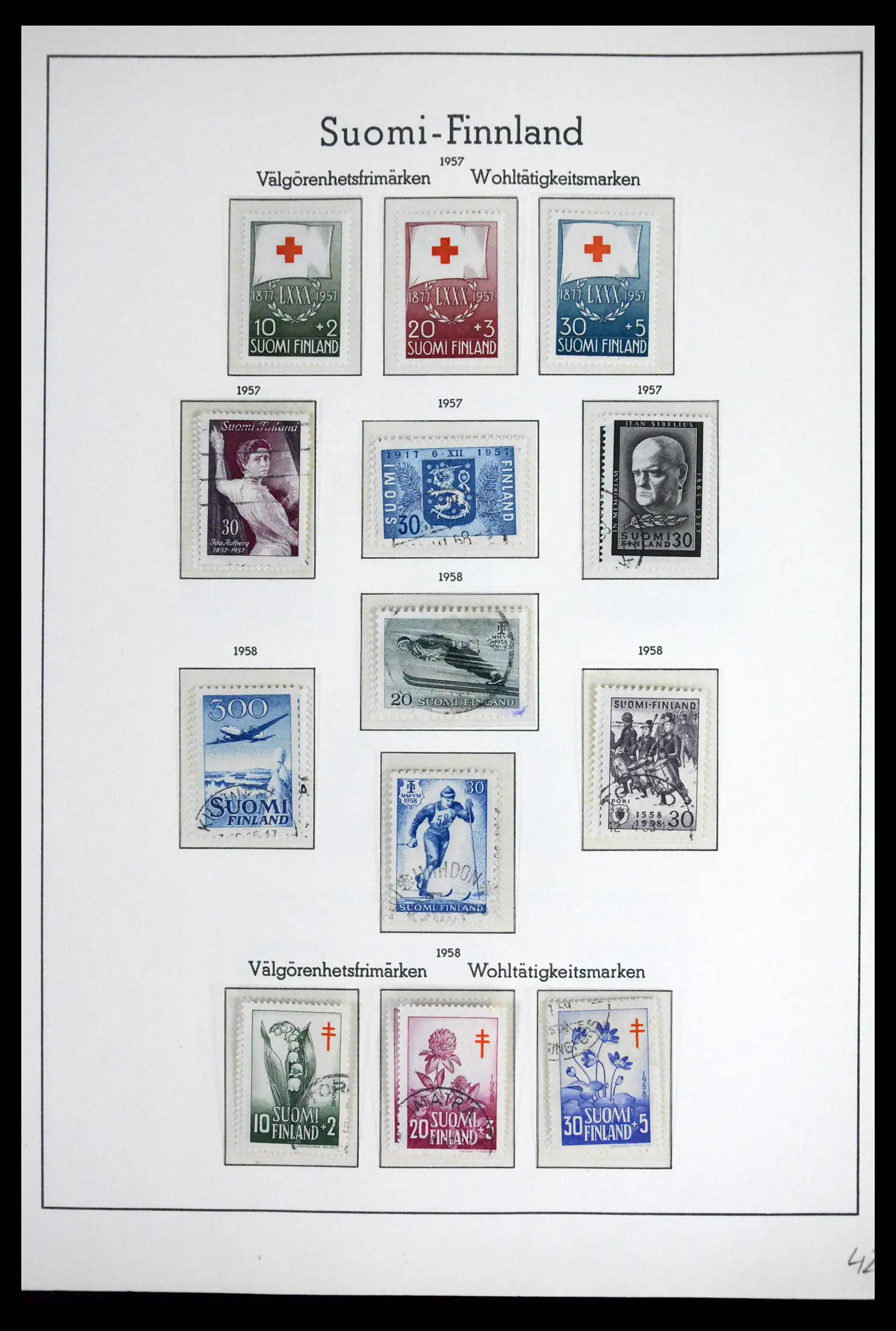 41841 0036 - Stamp collection 41841 Finland 1856-1959.