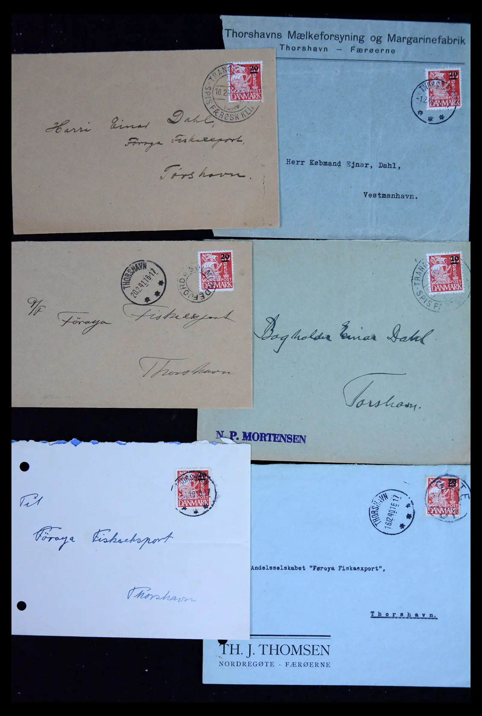 41842 0002 - Stamp collection 41842 Faroe Islands 1940-1941.