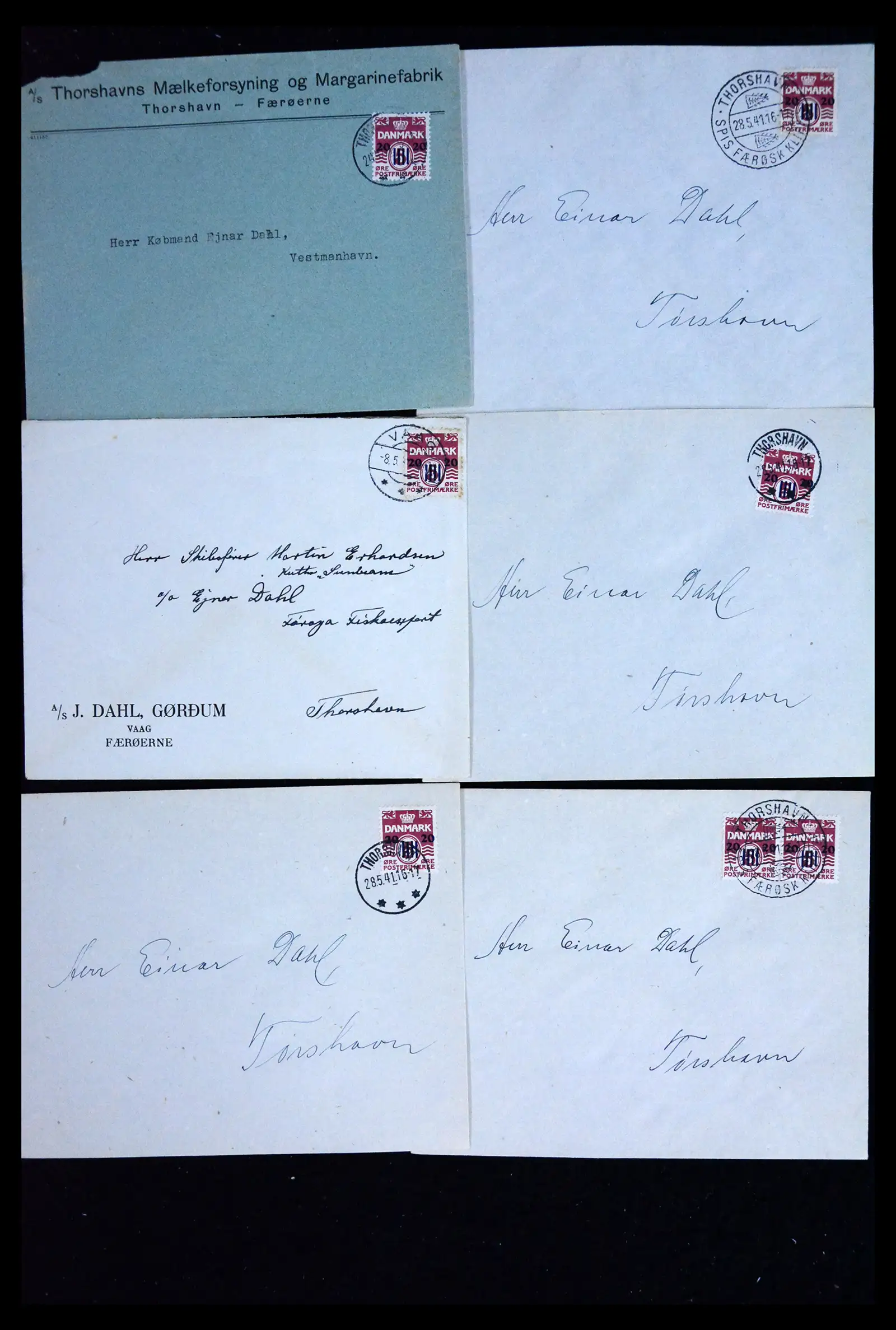41842 0004 - Stamp collection 41842 Faroe Islands 1940-1941.