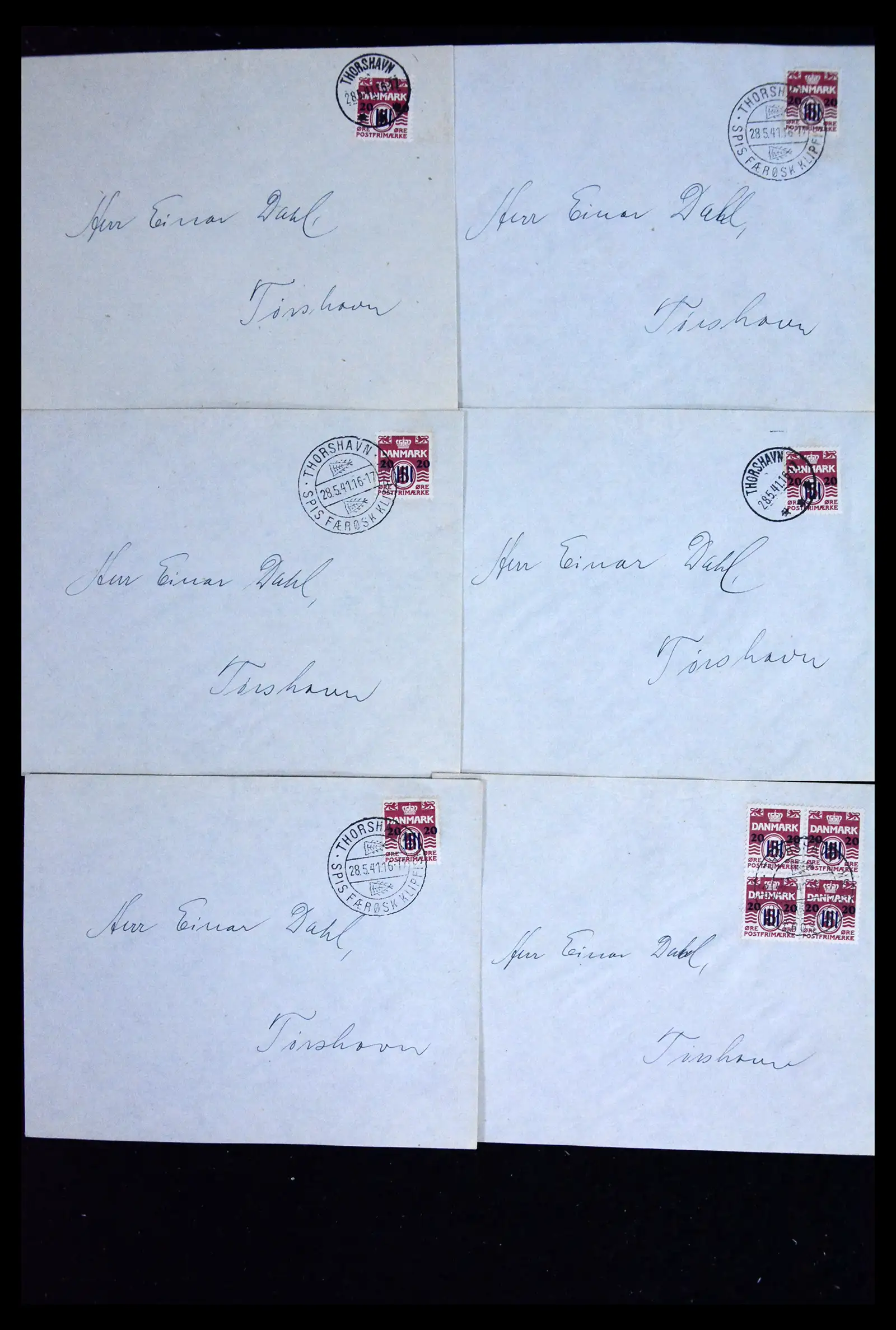 41842 0005 - Stamp collection 41842 Faroe Islands 1940-1941.