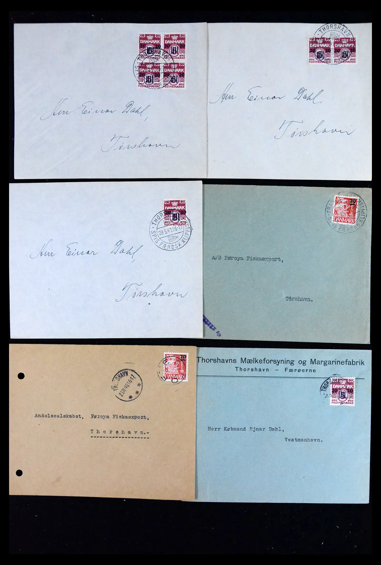 41842 0006 - Stamp collection 41842 Faroe Islands 1940-1941.