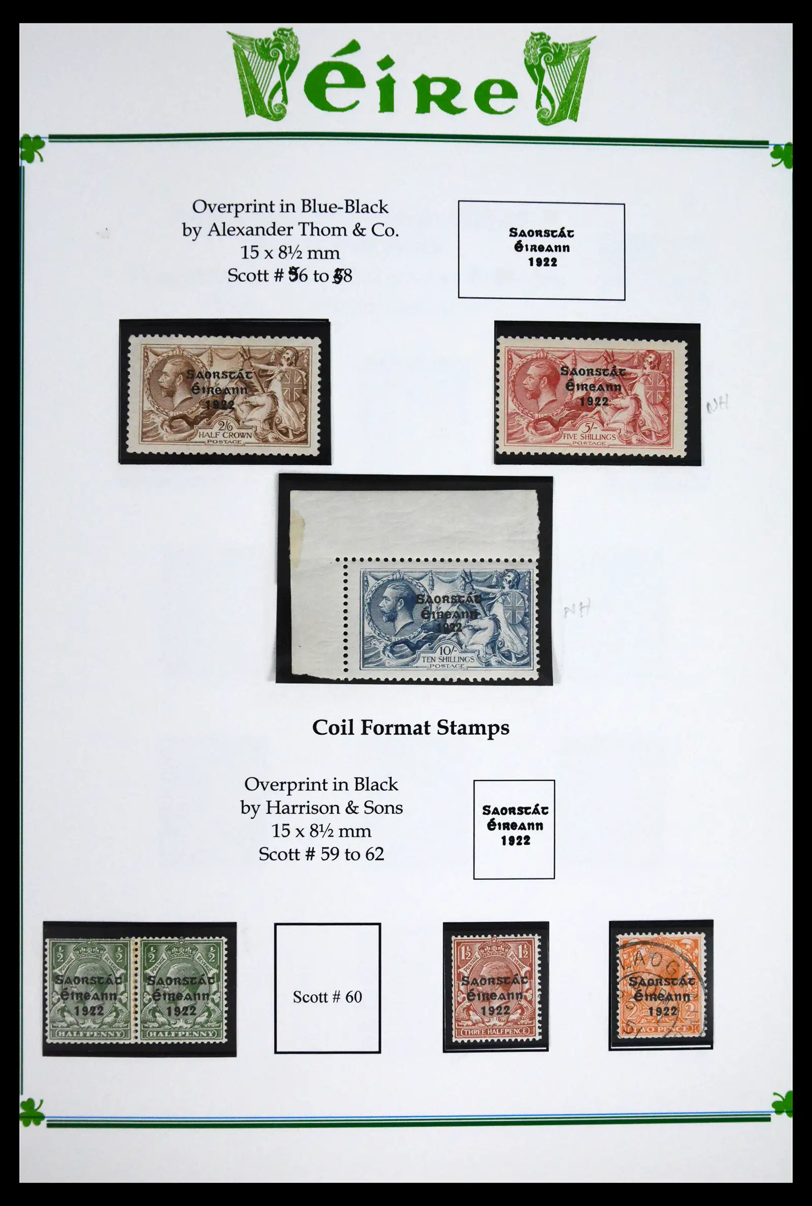 41843 0007 - Postzegelverzameling 41843 Ierland 1922-1980.