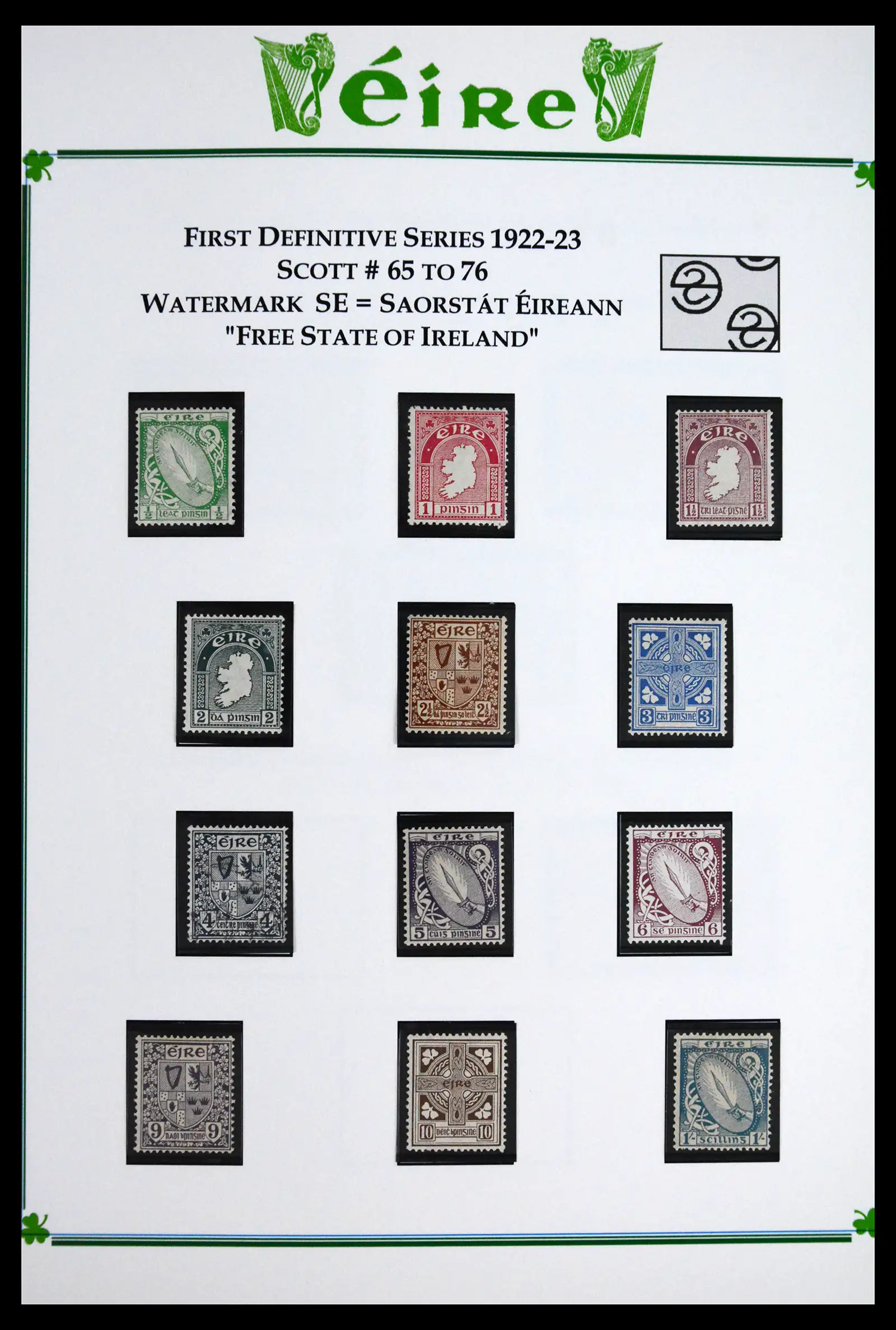 41843 0008 - Postzegelverzameling 41843 Ierland 1922-1980.