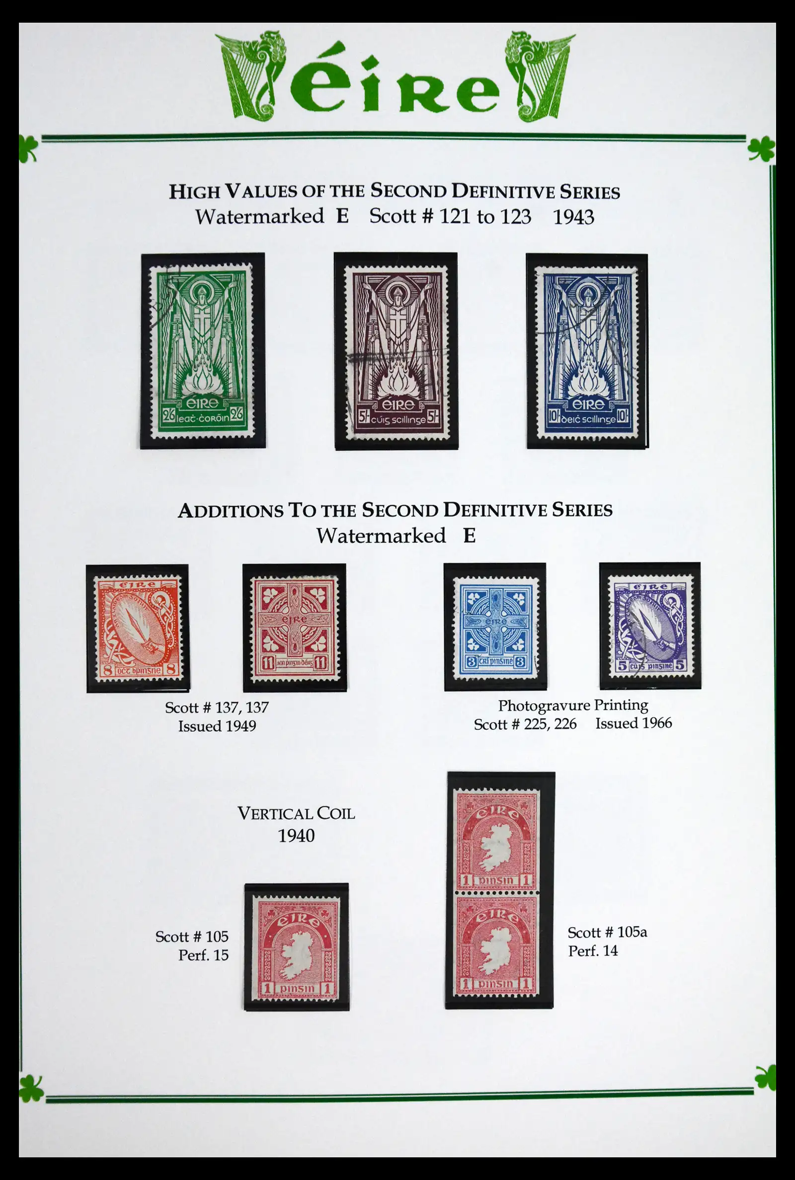 41843 0013 - Postzegelverzameling 41843 Ierland 1922-1980.