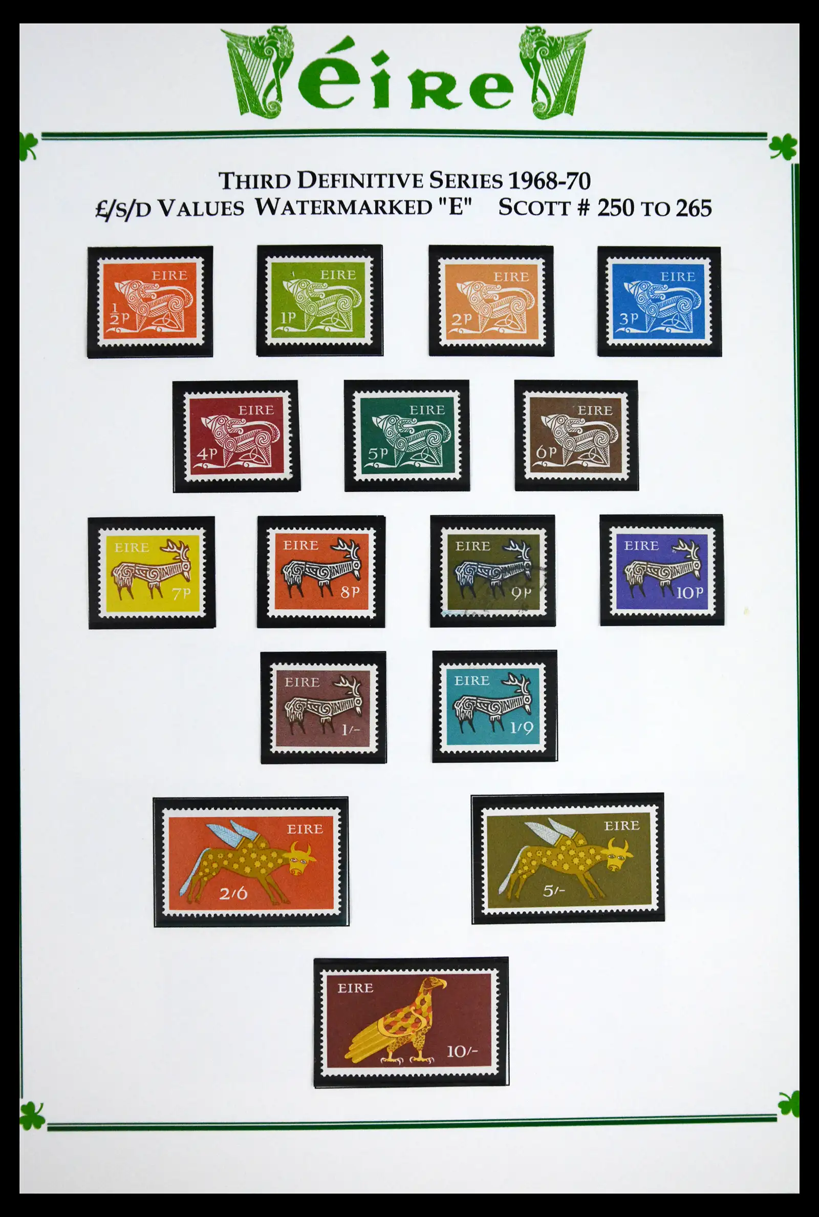 41843 0014 - Postzegelverzameling 41843 Ierland 1922-1980.