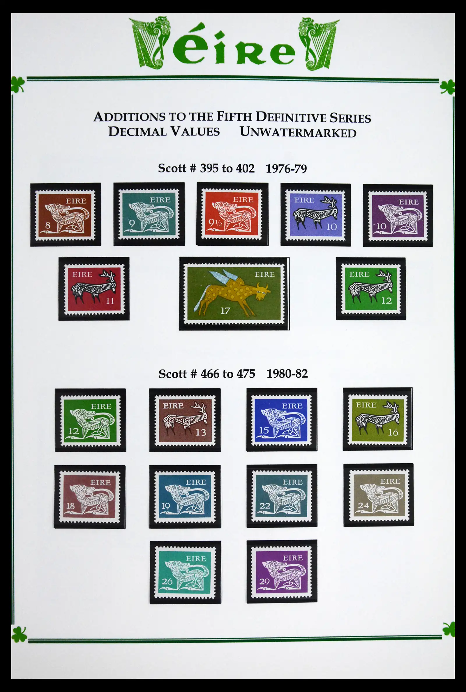41843 0017 - Postzegelverzameling 41843 Ierland 1922-1980.
