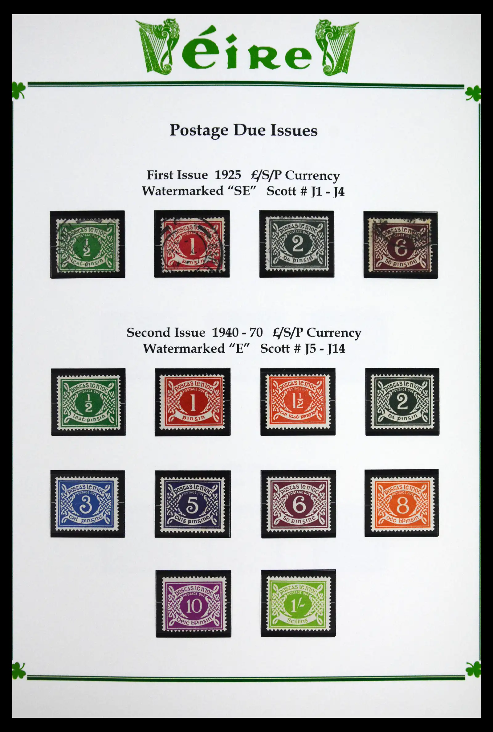 41843 0023 - Postzegelverzameling 41843 Ierland 1922-1980.