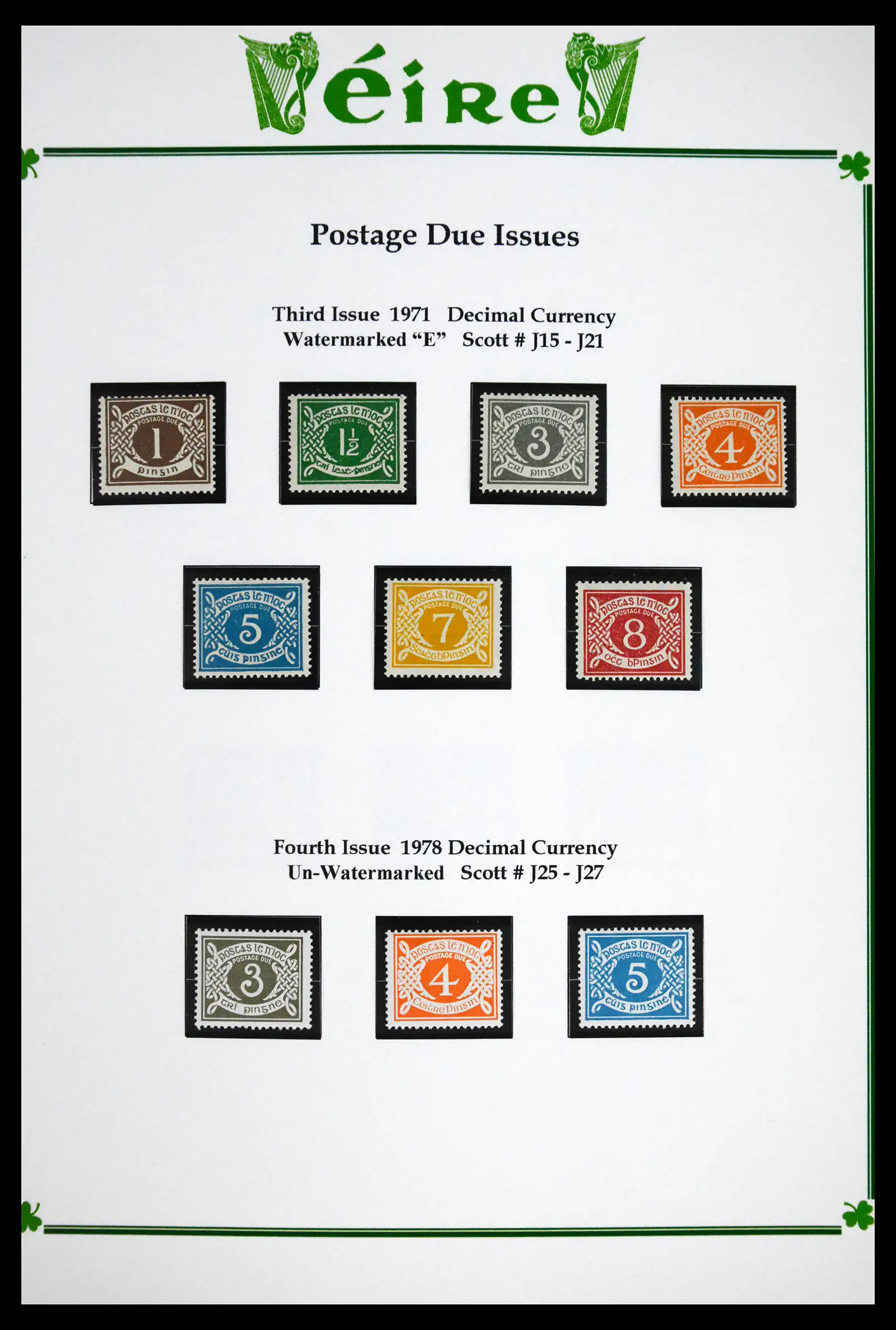 41843 0024 - Postzegelverzameling 41843 Ierland 1922-1980.