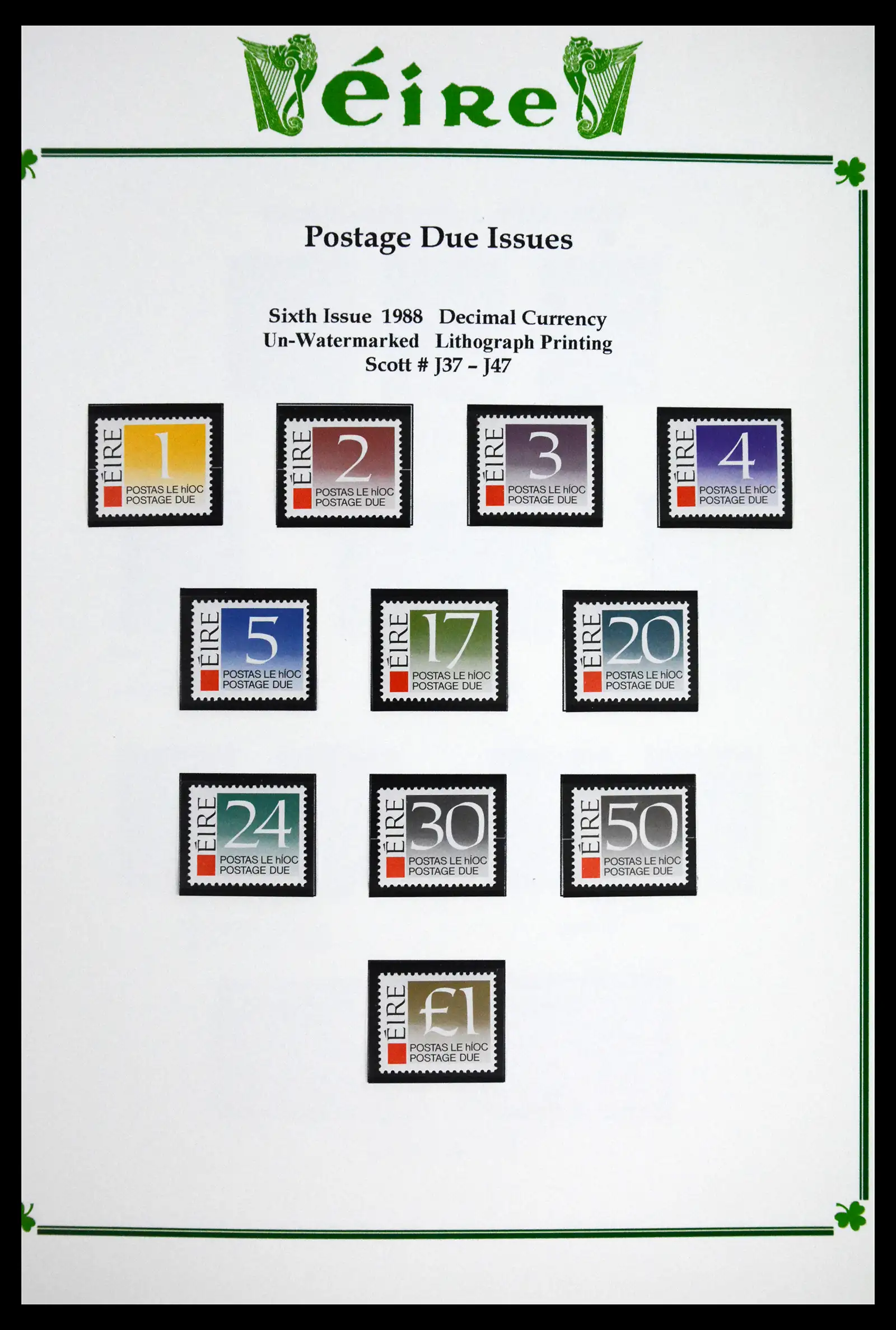 41843 0026 - Postzegelverzameling 41843 Ierland 1922-1980.