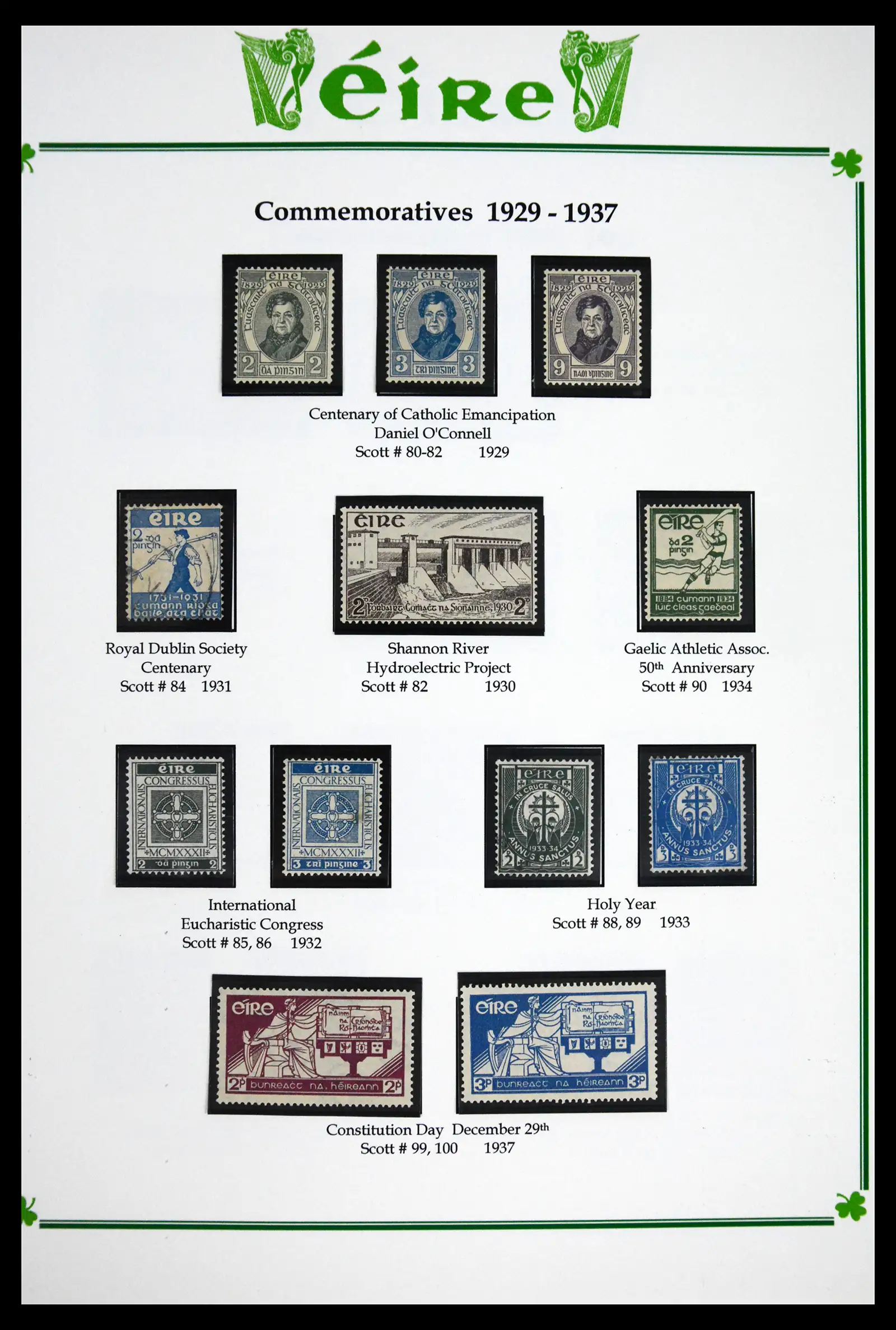 41843 0027 - Postzegelverzameling 41843 Ierland 1922-1980.