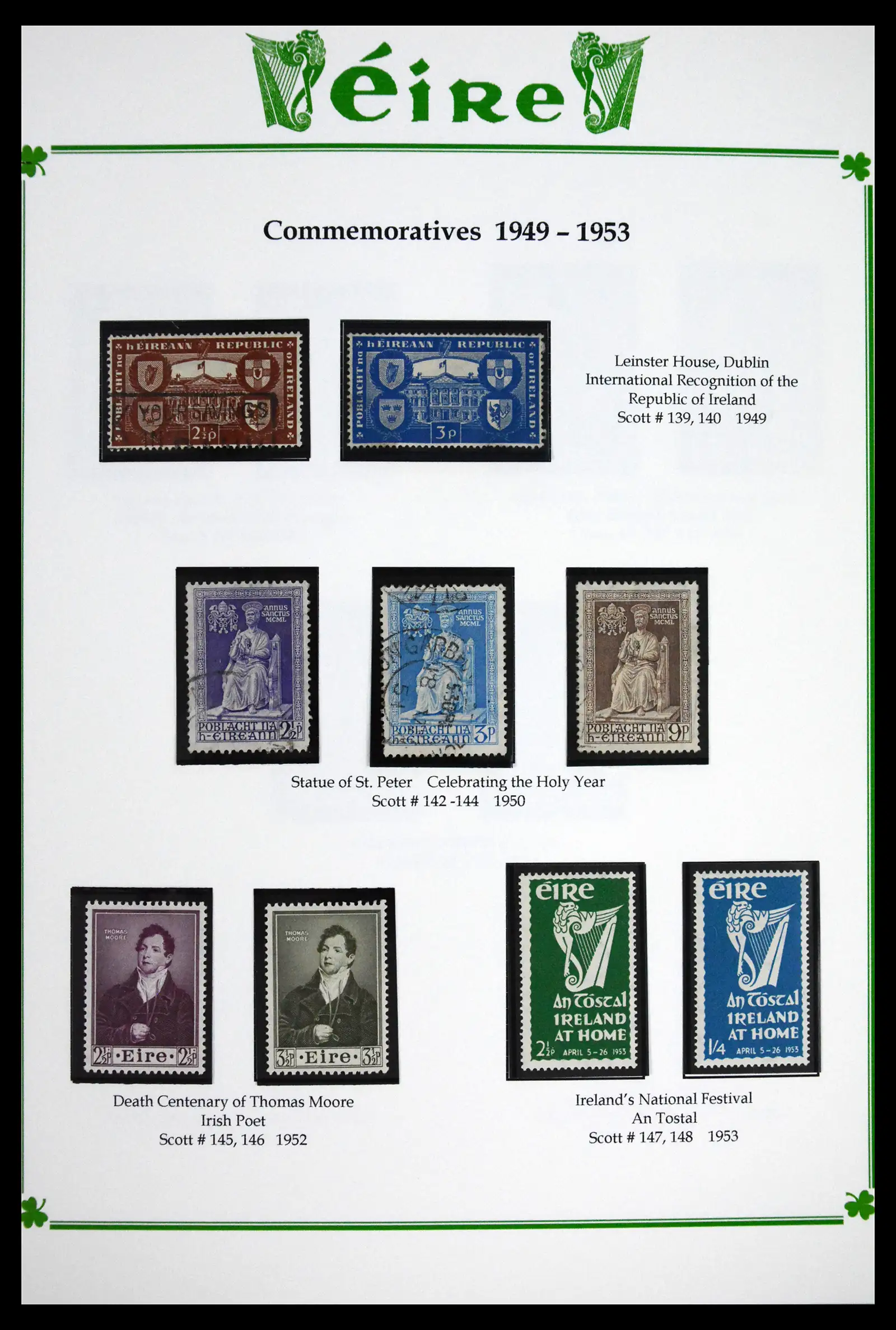 41843 0030 - Postzegelverzameling 41843 Ierland 1922-1980.