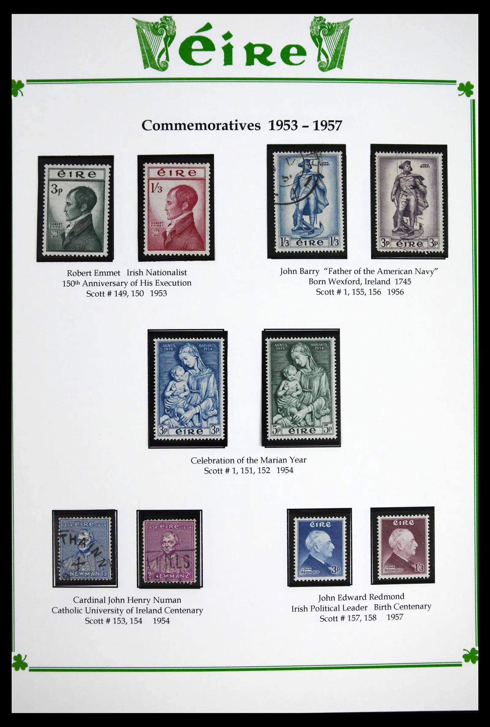 41843 0031 - Postzegelverzameling 41843 Ierland 1922-1980.