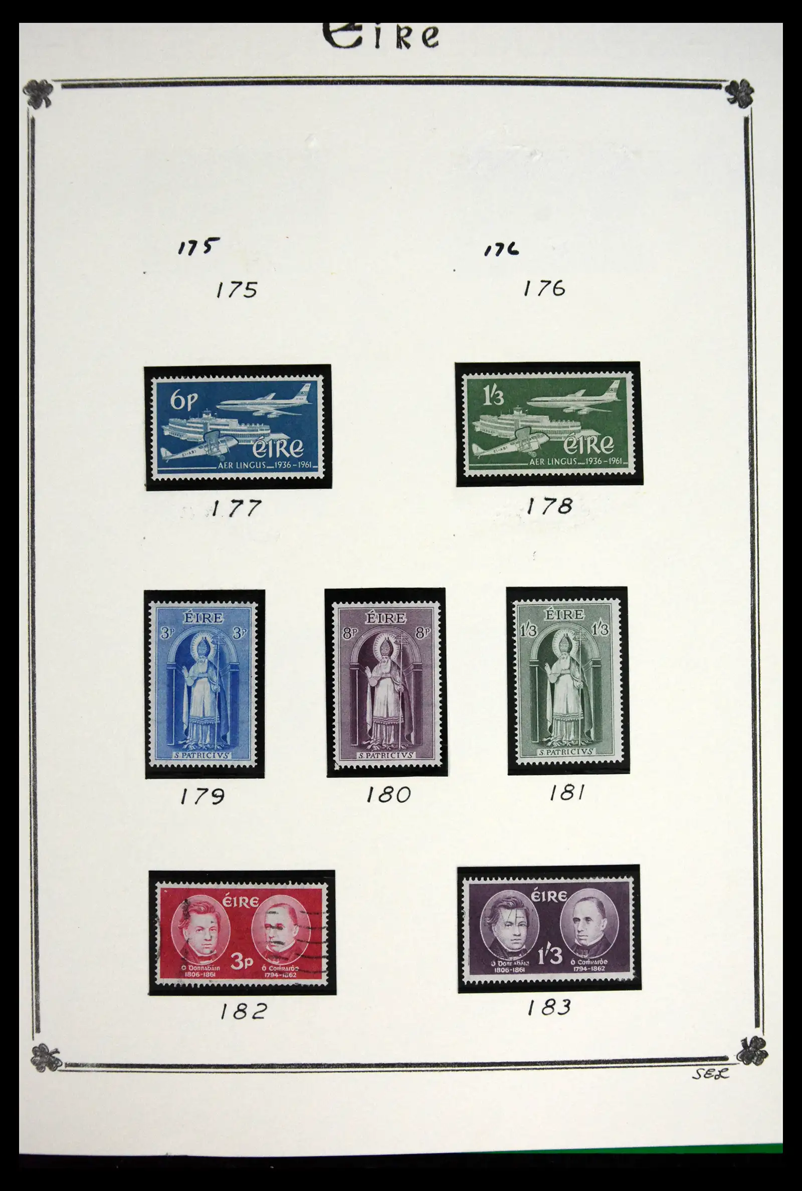 41843 0034 - Postzegelverzameling 41843 Ierland 1922-1980.