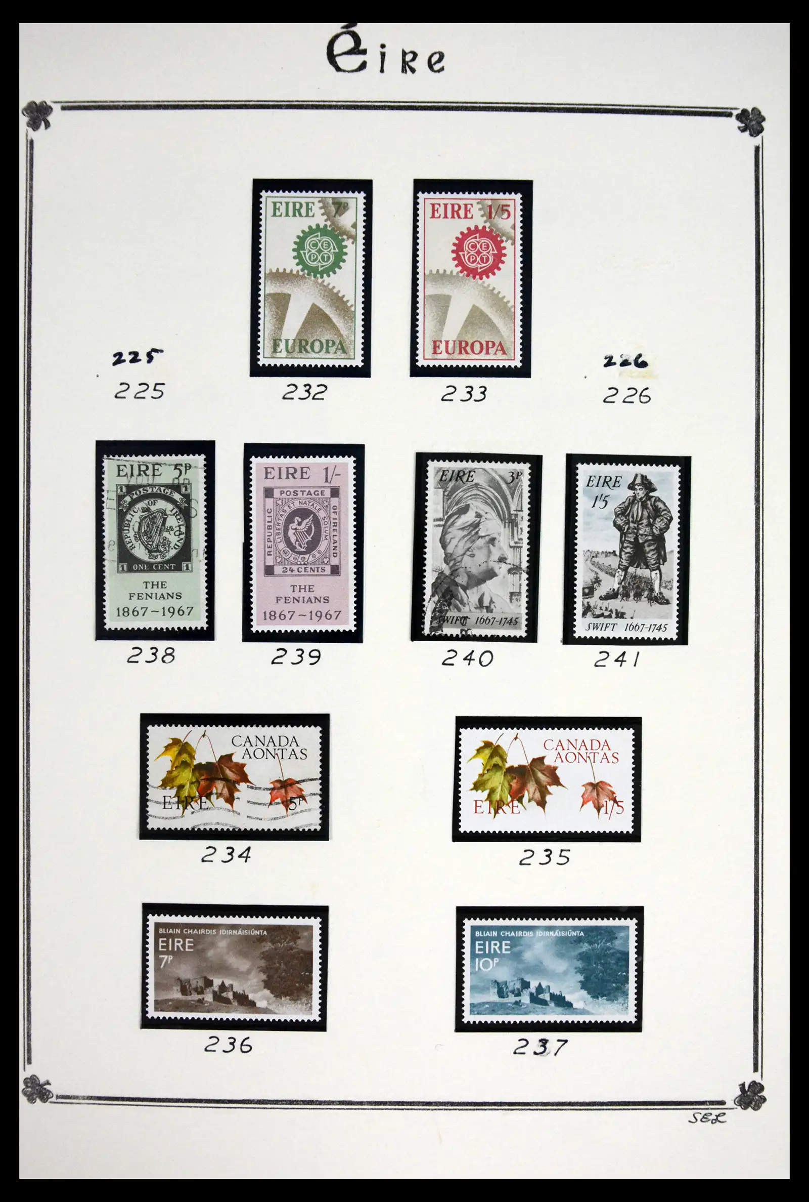 41843 0039 - Postzegelverzameling 41843 Ierland 1922-1980.