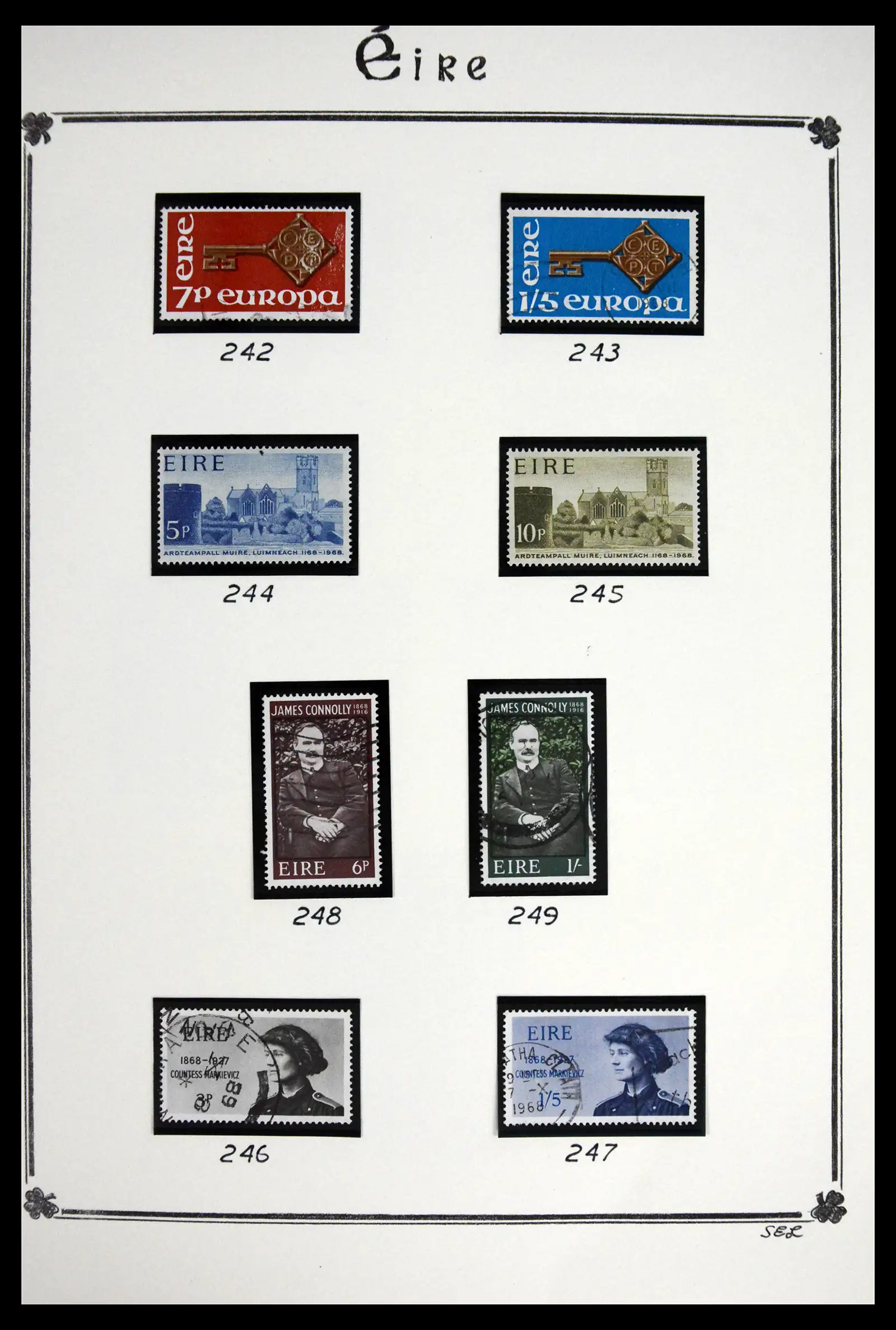 41843 0040 - Postzegelverzameling 41843 Ierland 1922-1980.