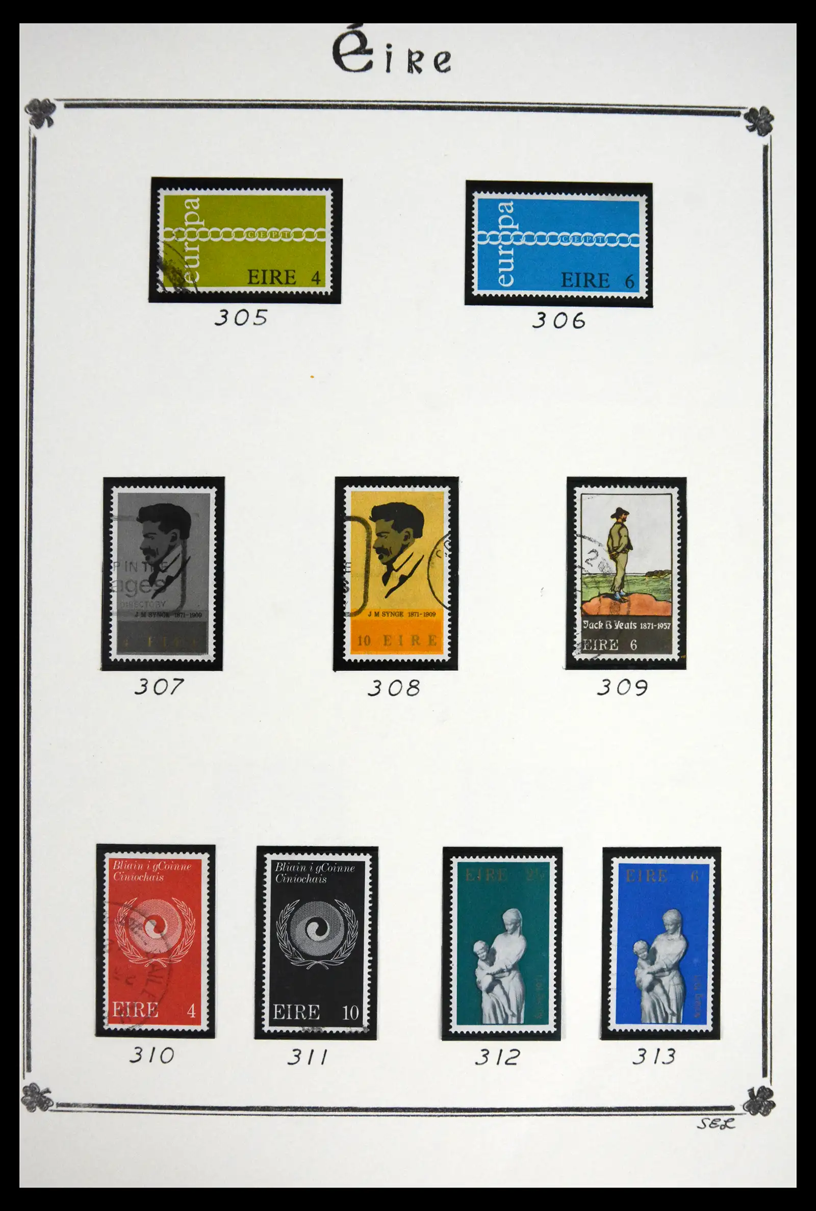 41843 0044 - Postzegelverzameling 41843 Ierland 1922-1980.