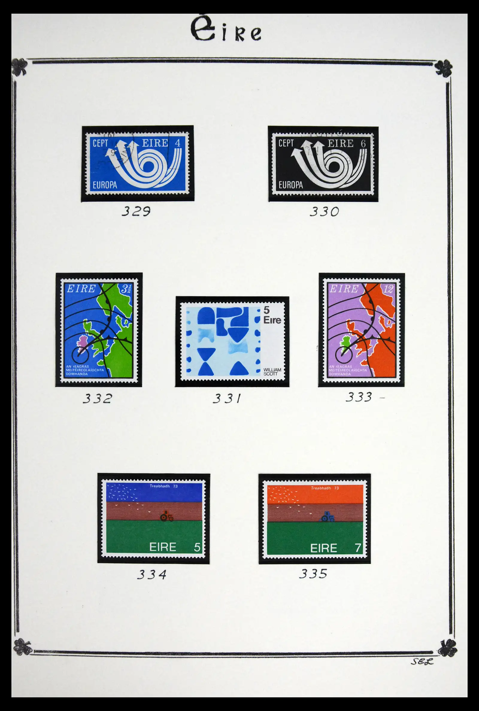 41843 0048 - Postzegelverzameling 41843 Ierland 1922-1980.