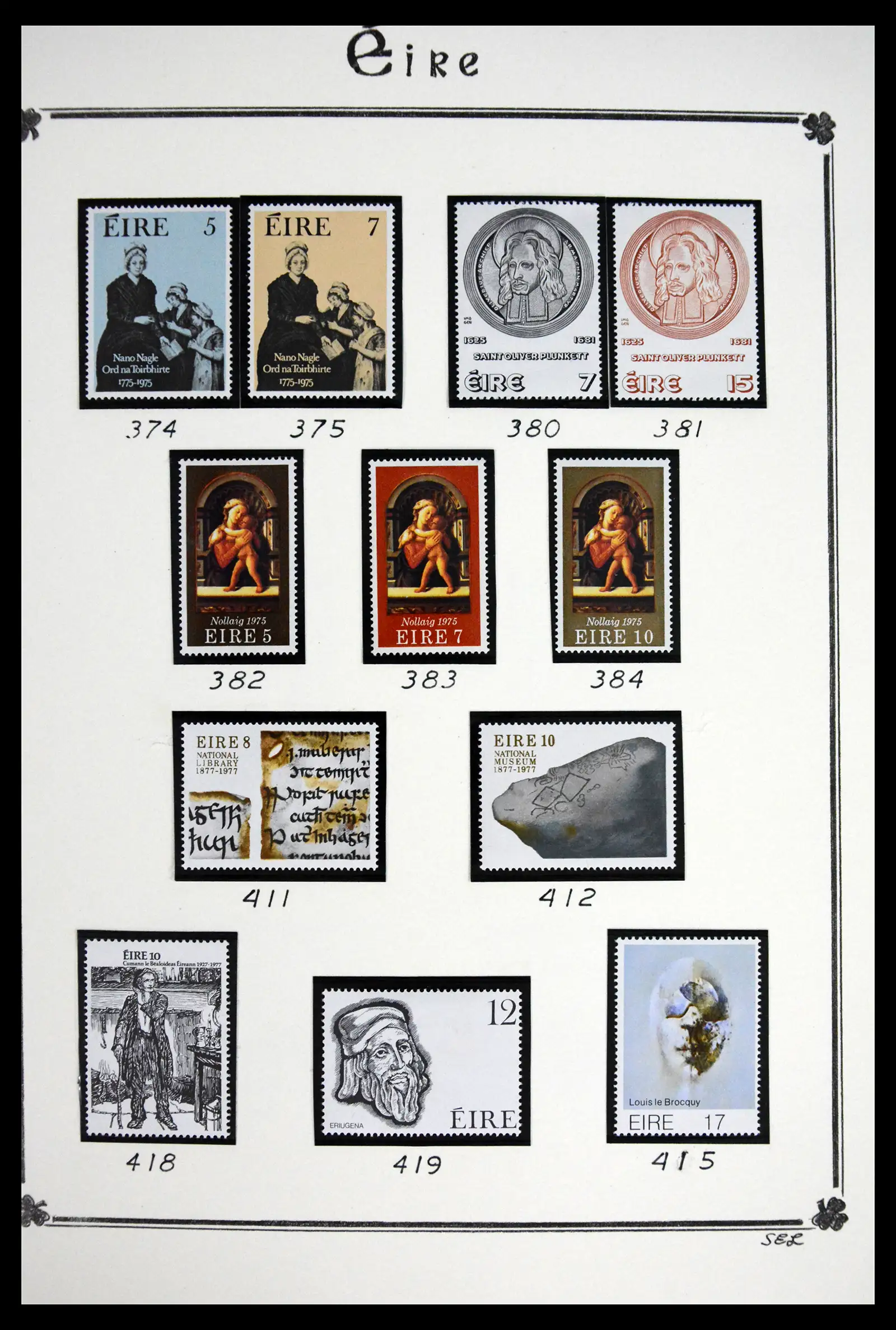 41843 0052 - Postzegelverzameling 41843 Ierland 1922-1980.