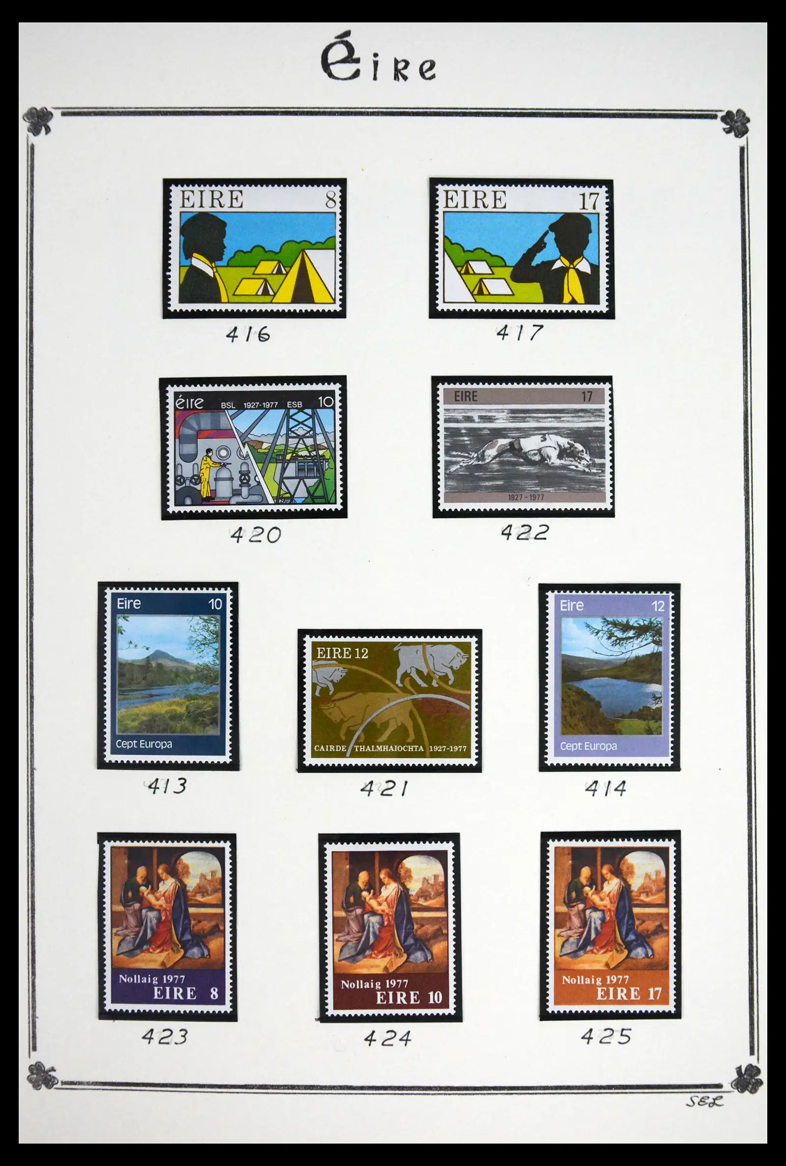 41843 0057 - Postzegelverzameling 41843 Ierland 1922-1980.