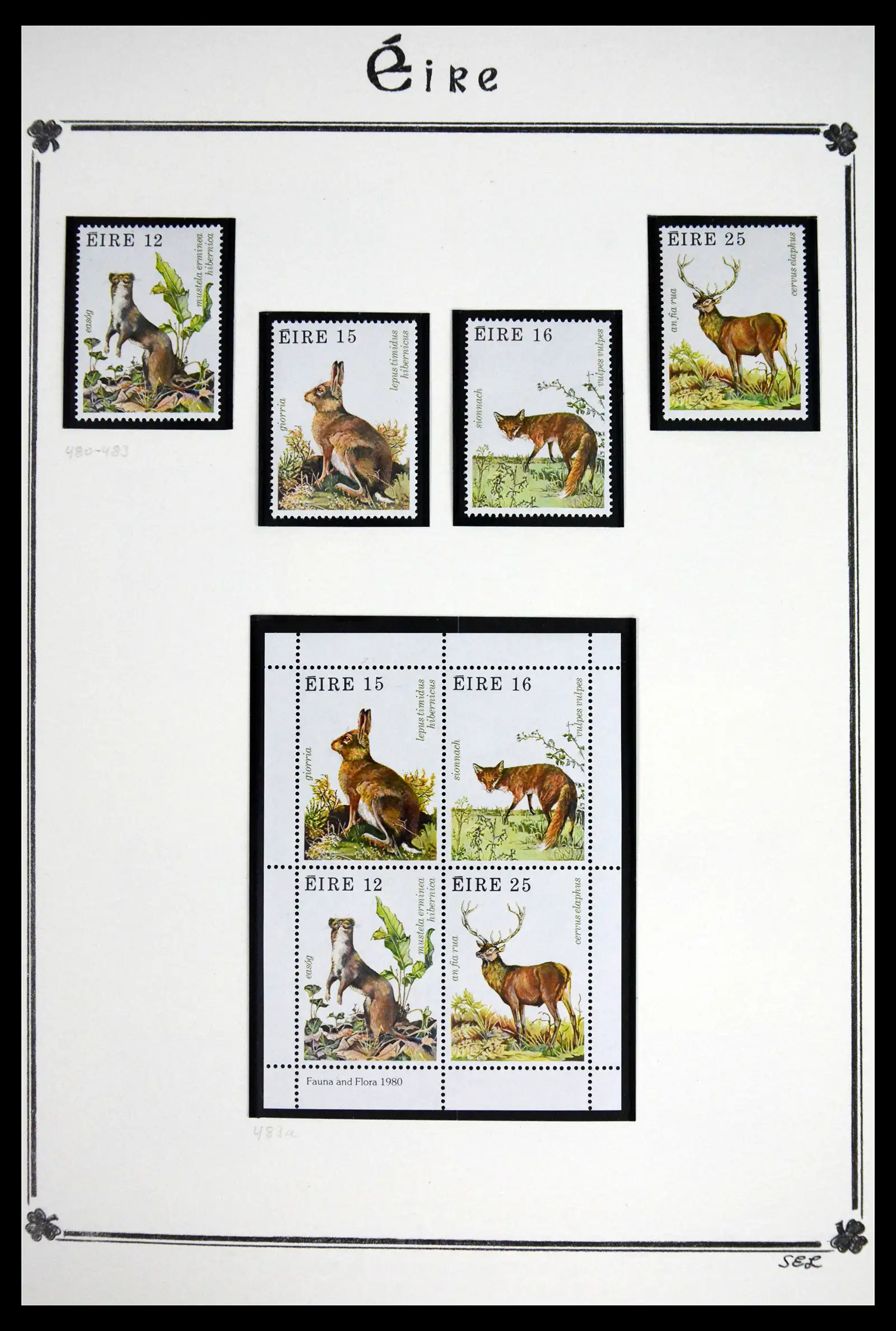 41843 0063 - Postzegelverzameling 41843 Ierland 1922-1980.