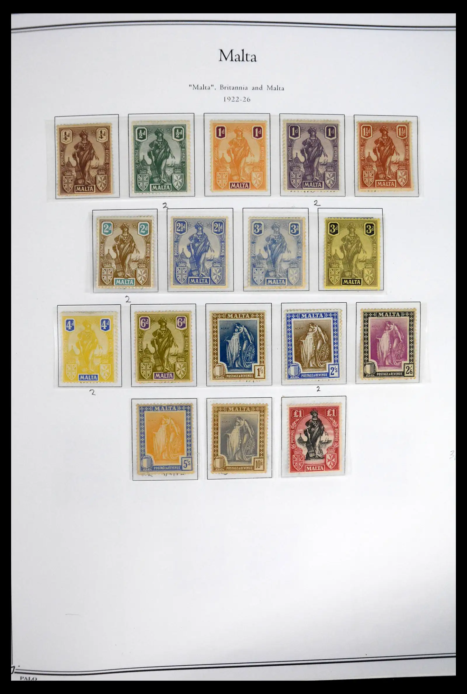 41844 0007 - Postzegelverzameling 41844 Malta 1860-2014.