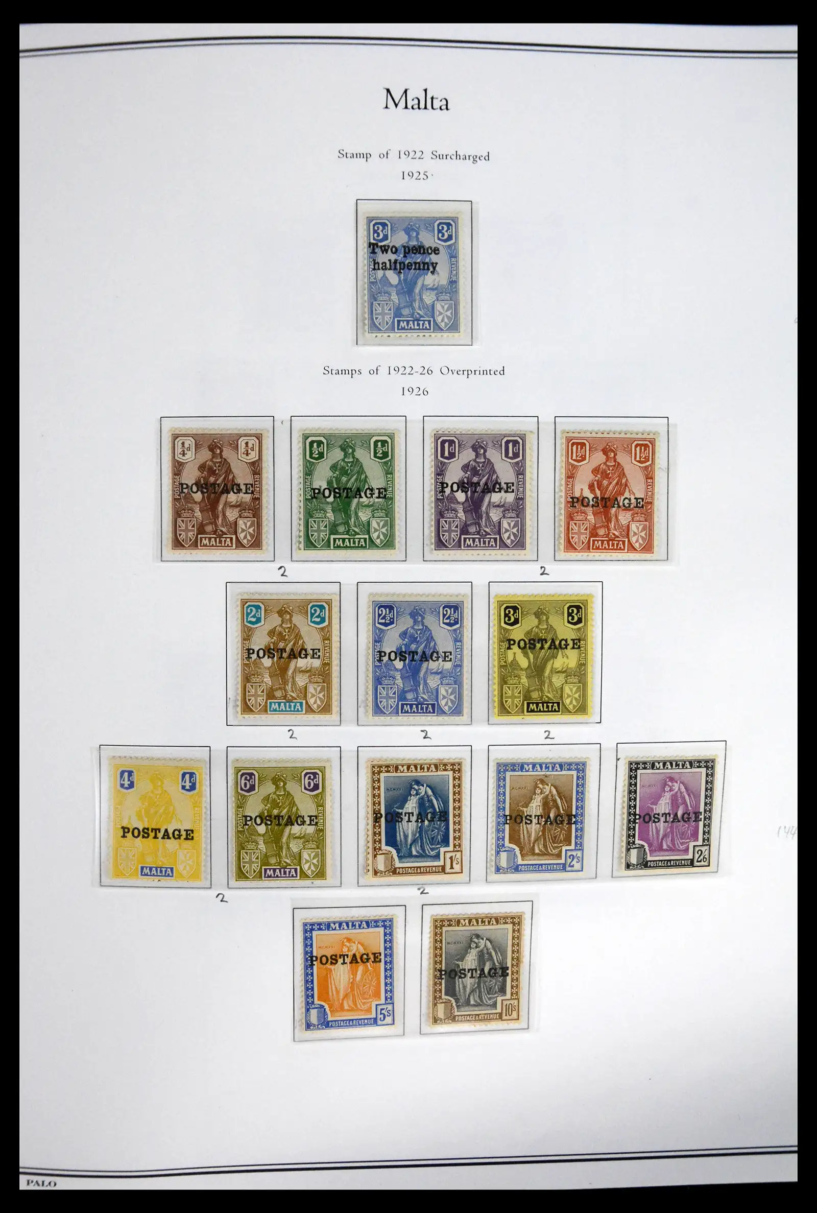 41844 0008 - Postzegelverzameling 41844 Malta 1860-2014.