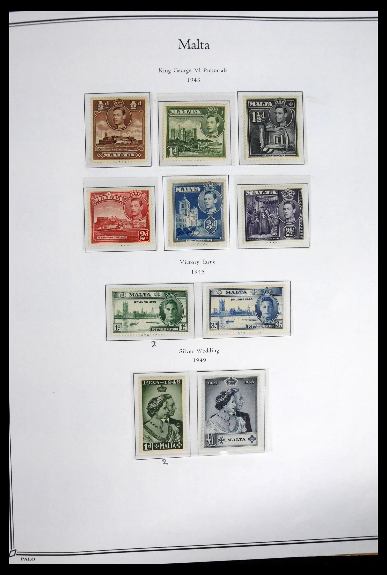 41844 0014 - Postzegelverzameling 41844 Malta 1860-2014.