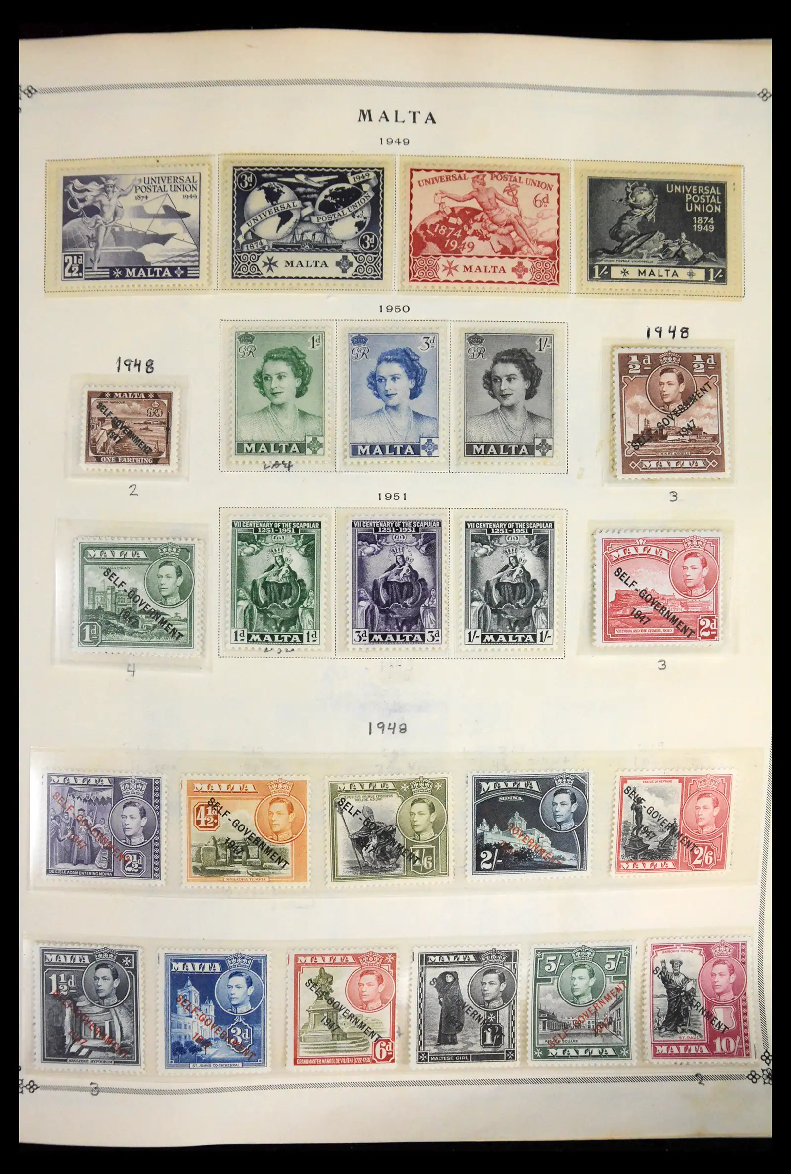 41844 0015 - Postzegelverzameling 41844 Malta 1860-2014.