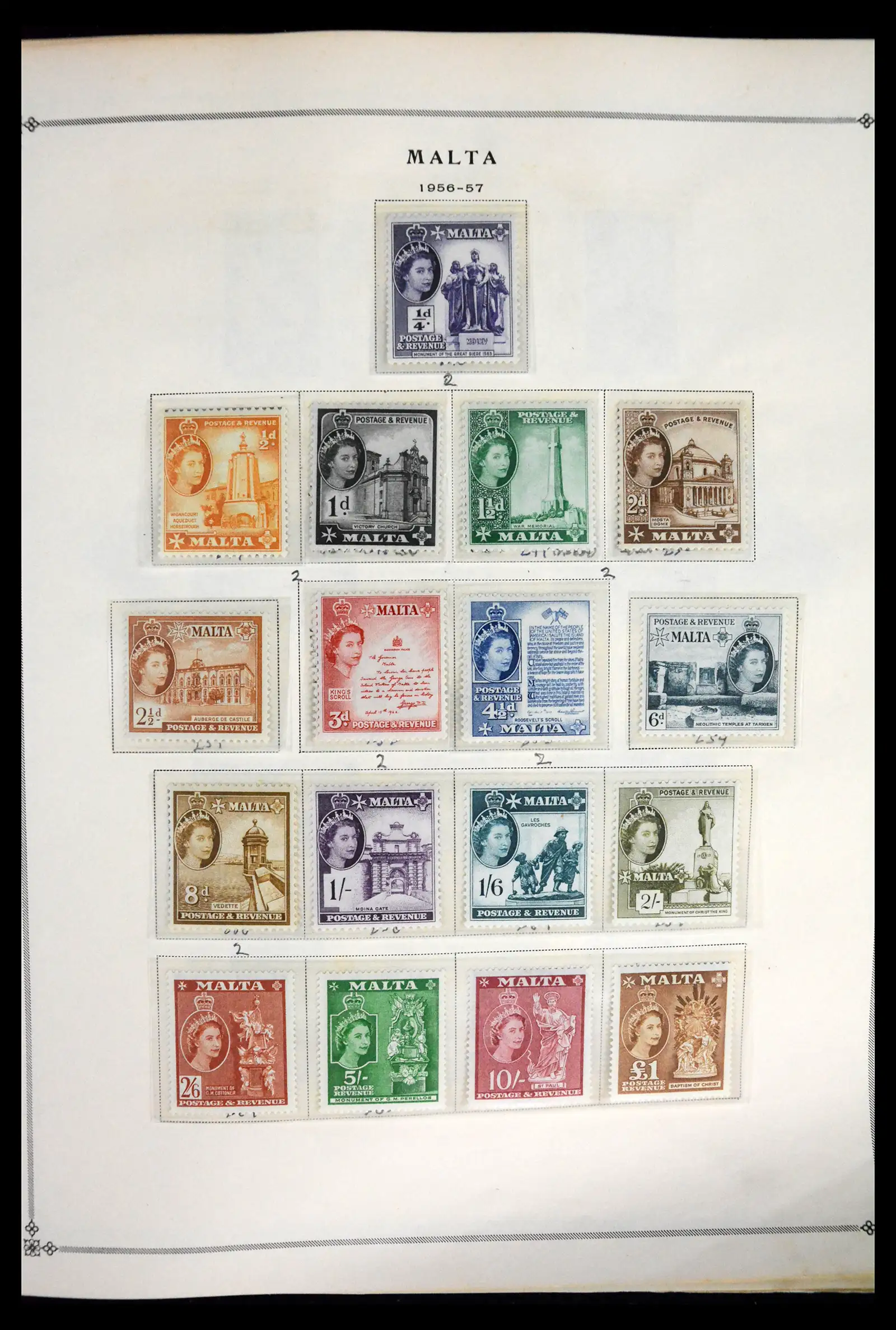 41844 0017 - Postzegelverzameling 41844 Malta 1860-2014.