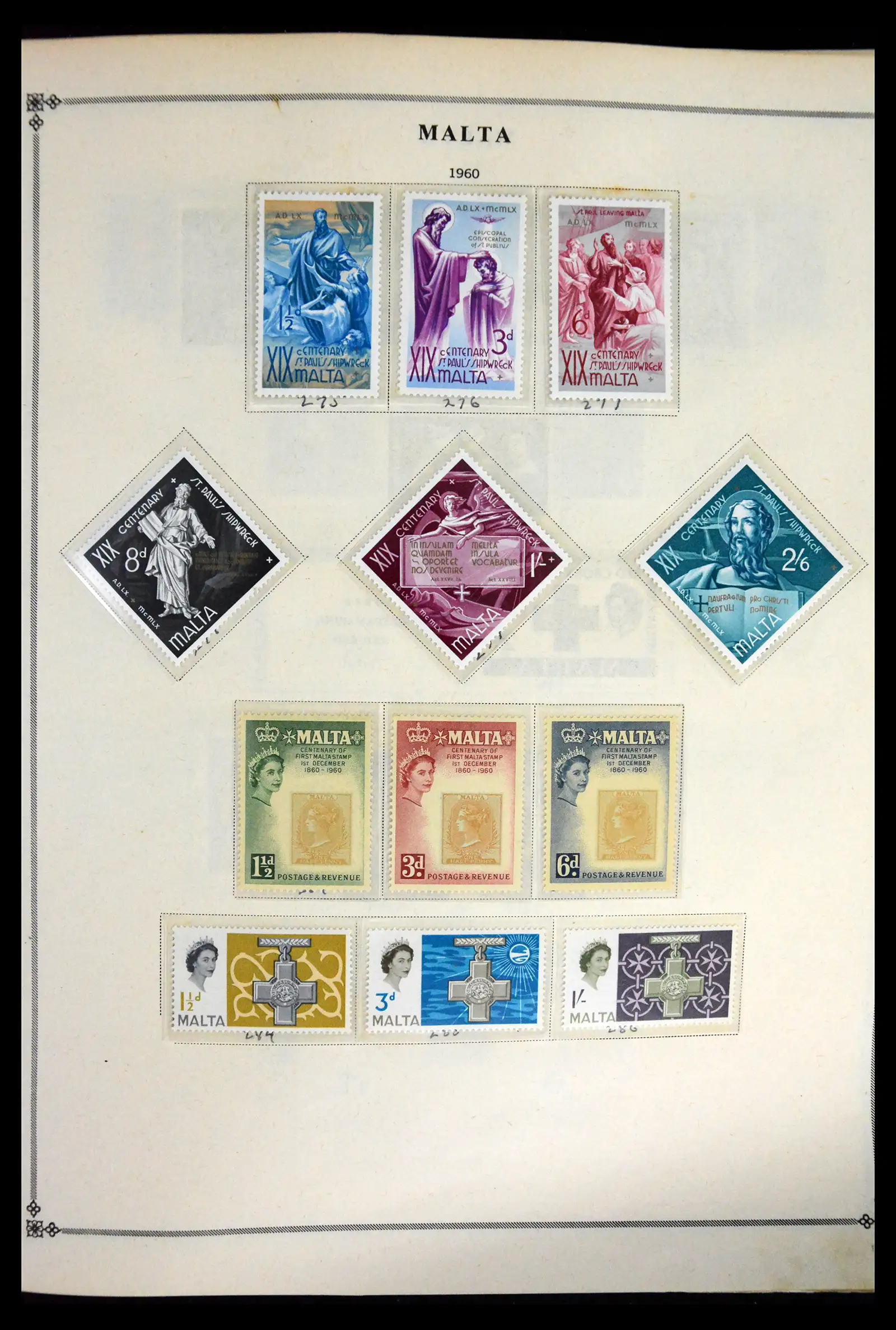 41844 0019 - Postzegelverzameling 41844 Malta 1860-2014.