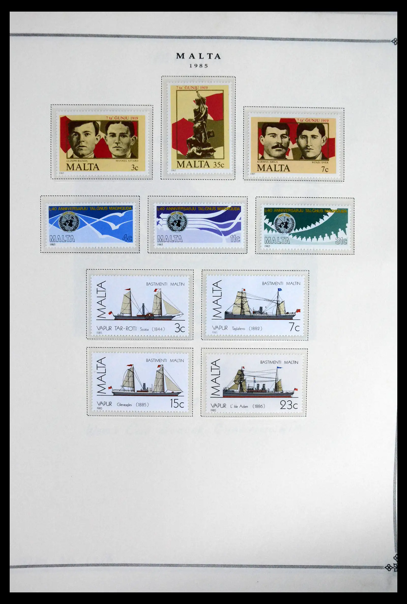 41844 0057 - Postzegelverzameling 41844 Malta 1860-2014.