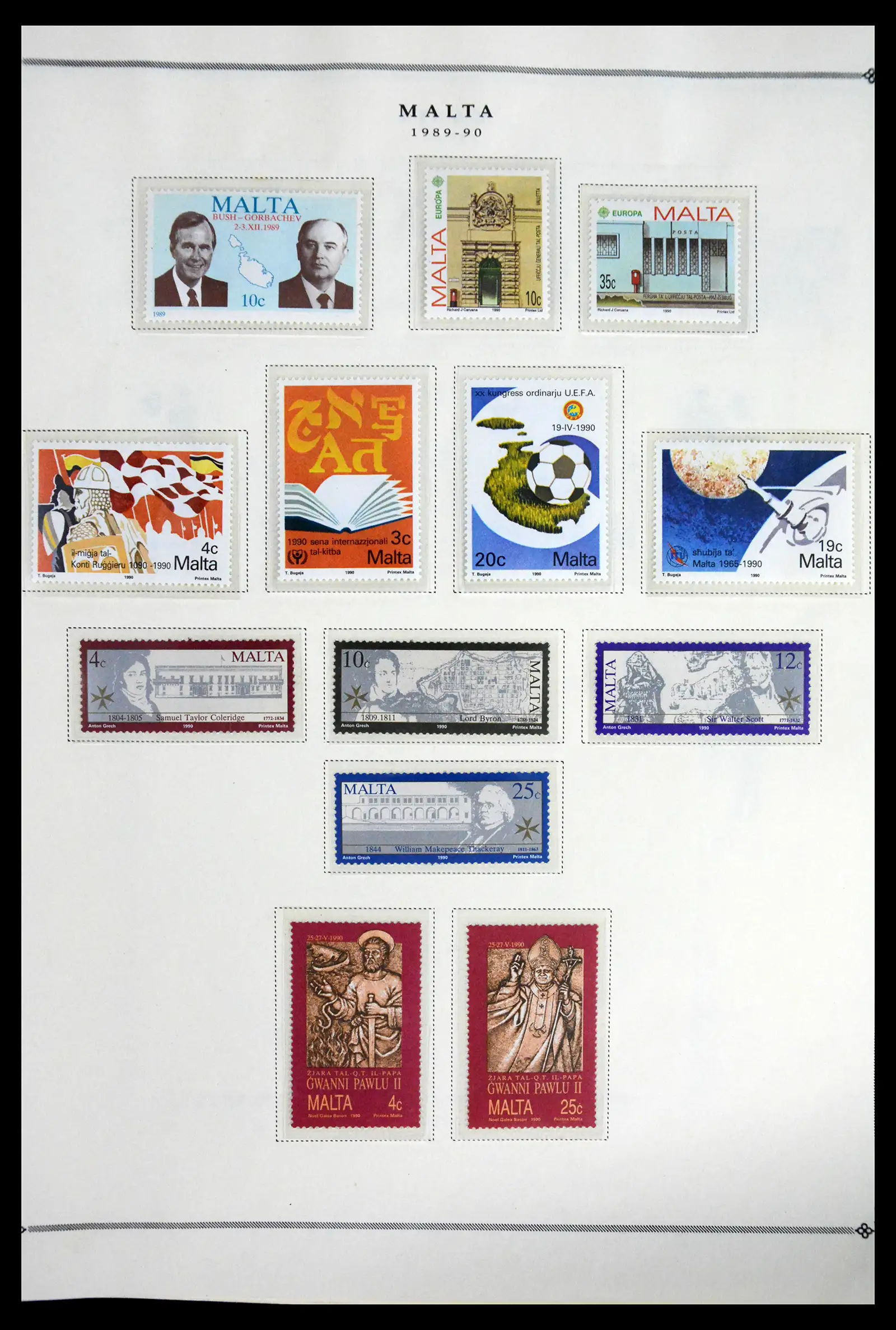 41844 0068 - Postzegelverzameling 41844 Malta 1860-2014.