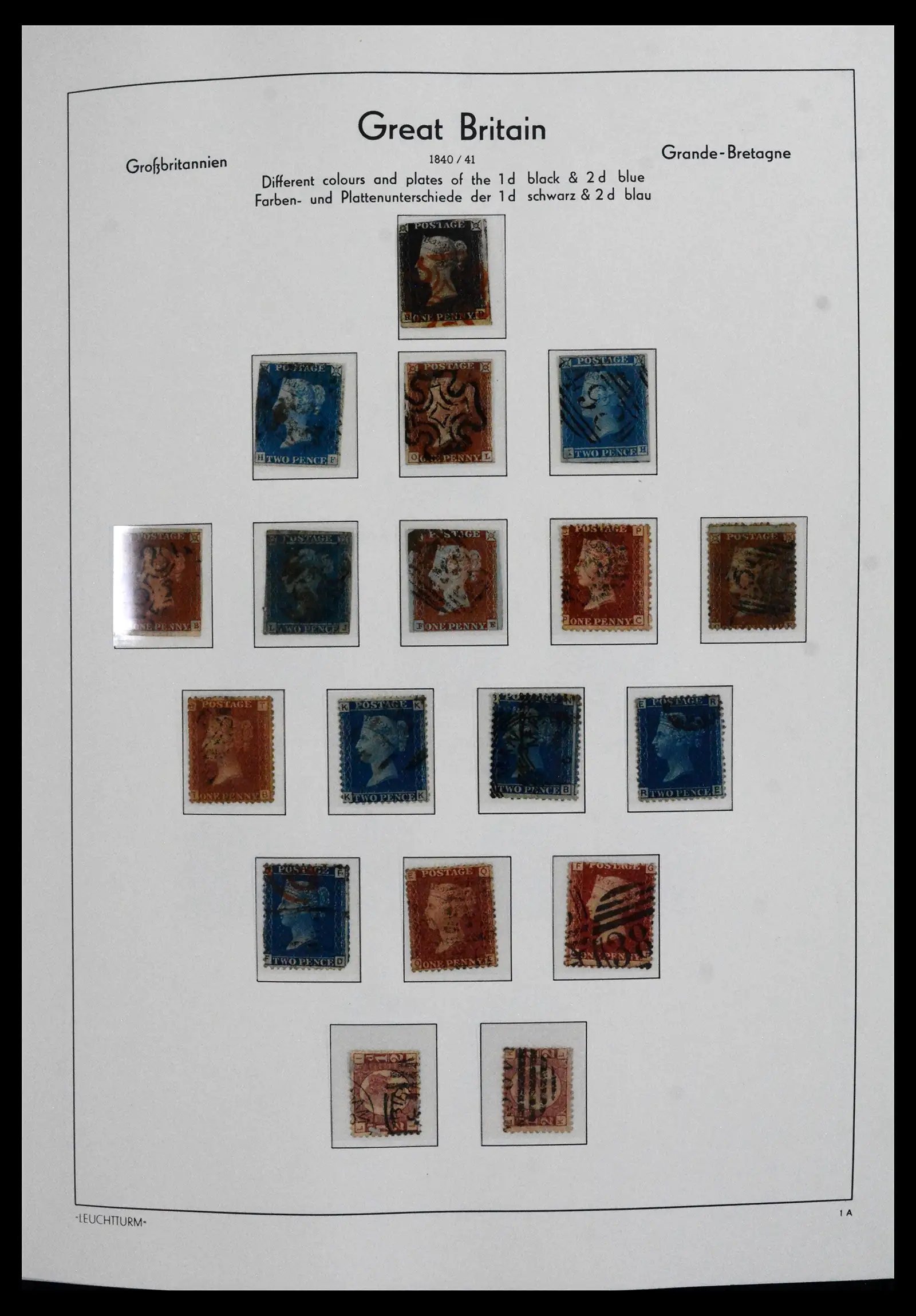 41845 0002 - Postzegelverzameling 41845 Engeland 1840-1978.