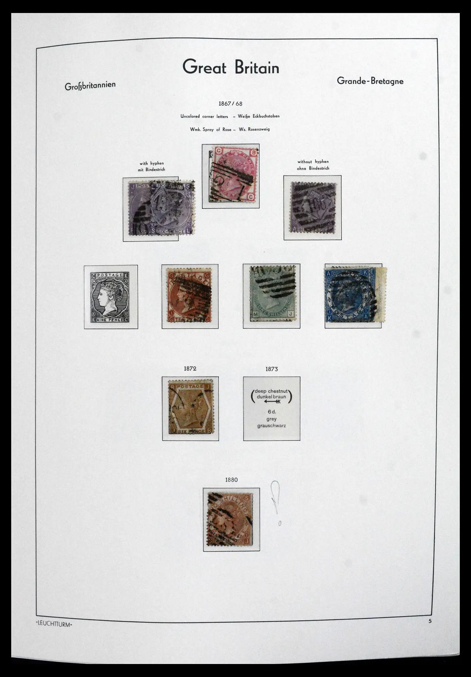 41845 0006 - Postzegelverzameling 41845 Engeland 1840-1978.