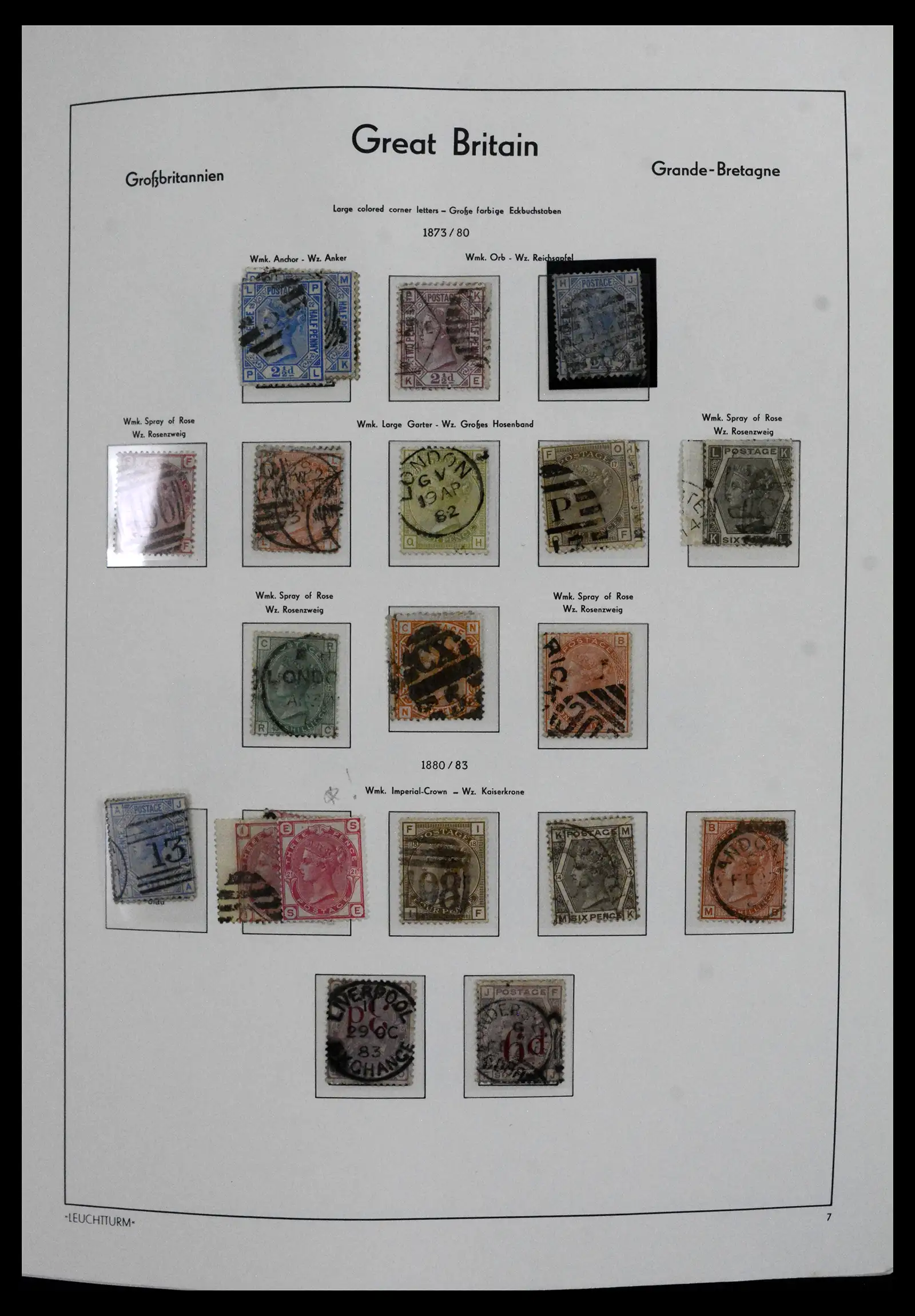 41845 0008 - Postzegelverzameling 41845 Engeland 1840-1978.