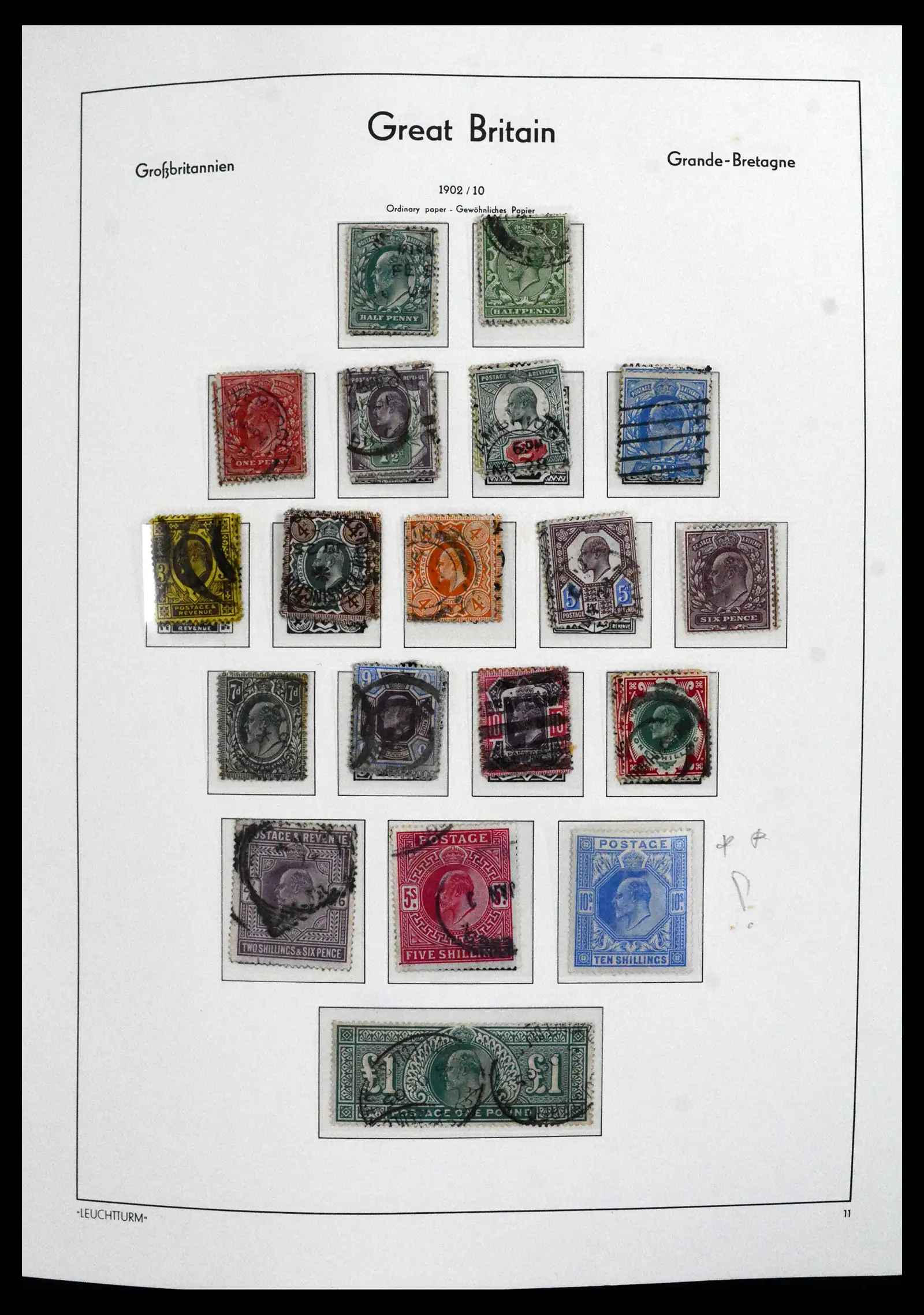 41845 0012 - Postzegelverzameling 41845 Engeland 1840-1978.