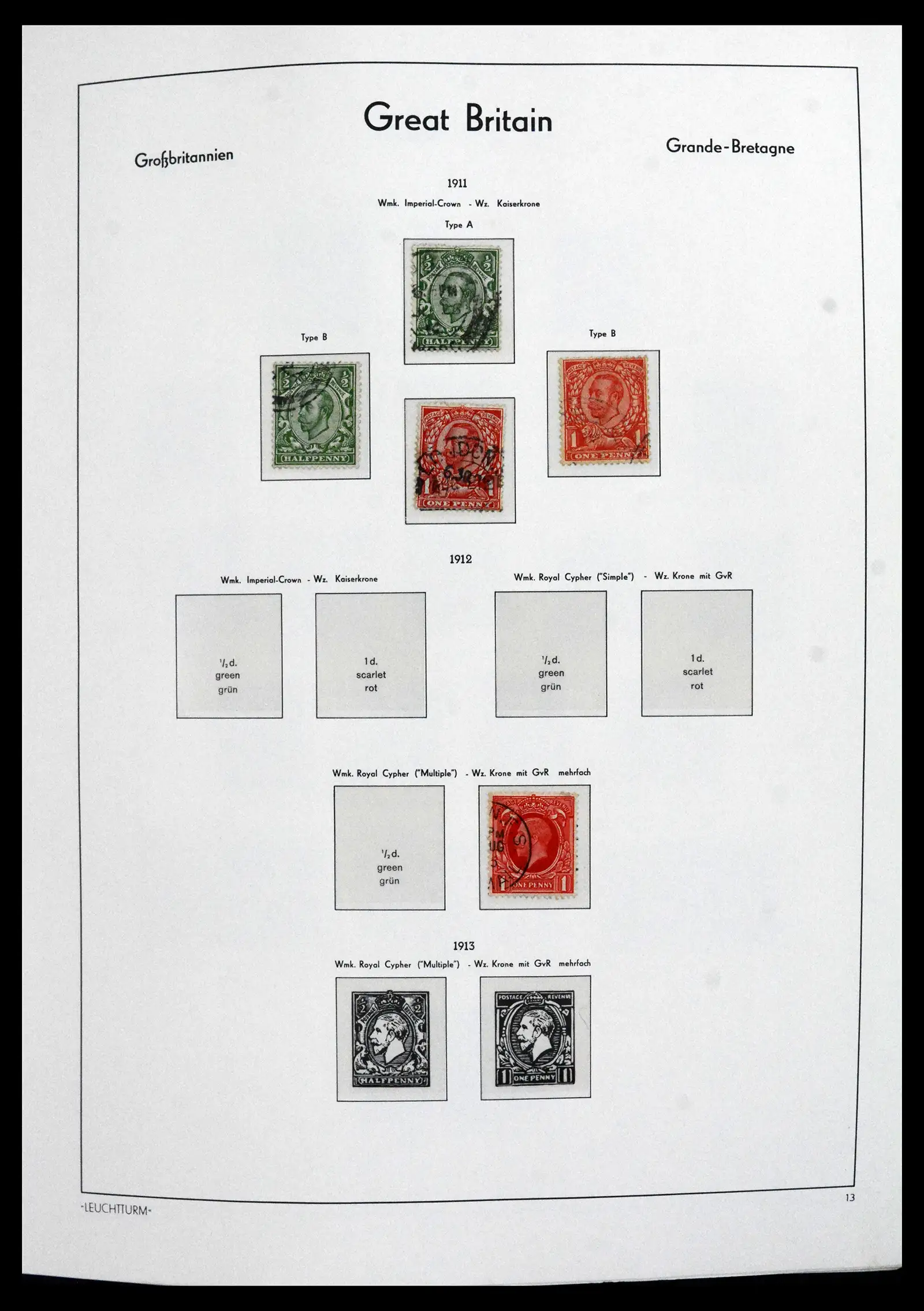 41845 0013 - Postzegelverzameling 41845 Engeland 1840-1978.