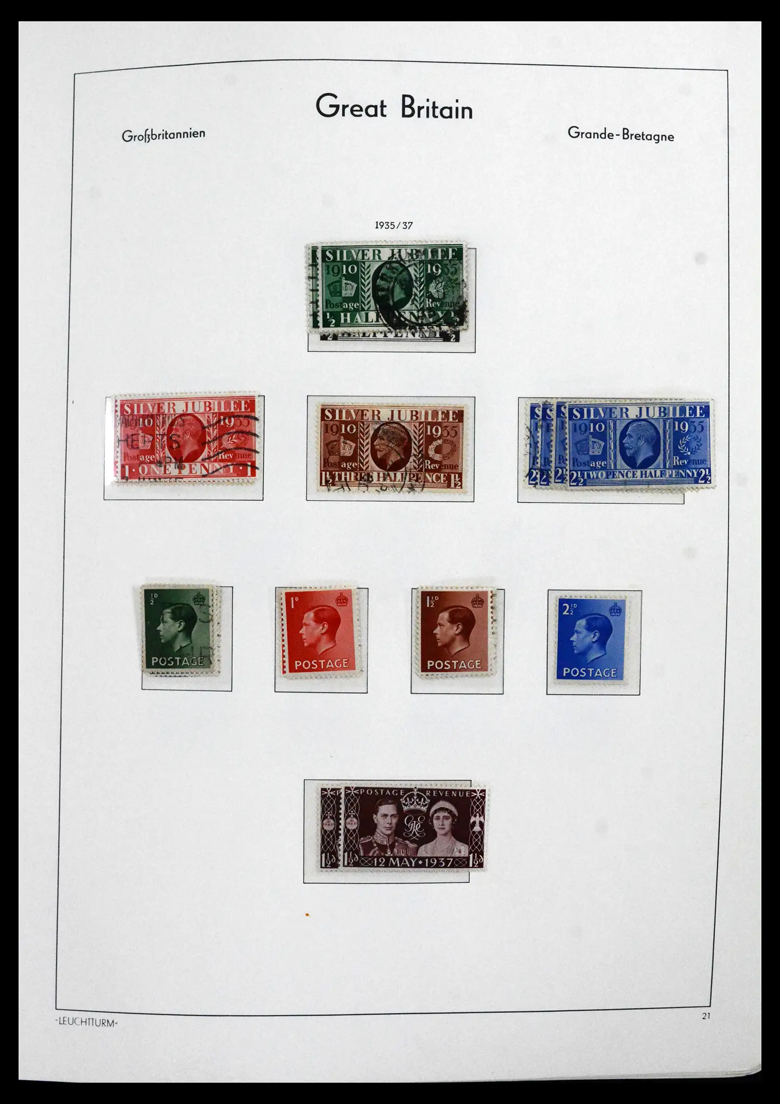 41845 0019 - Postzegelverzameling 41845 Engeland 1840-1978.