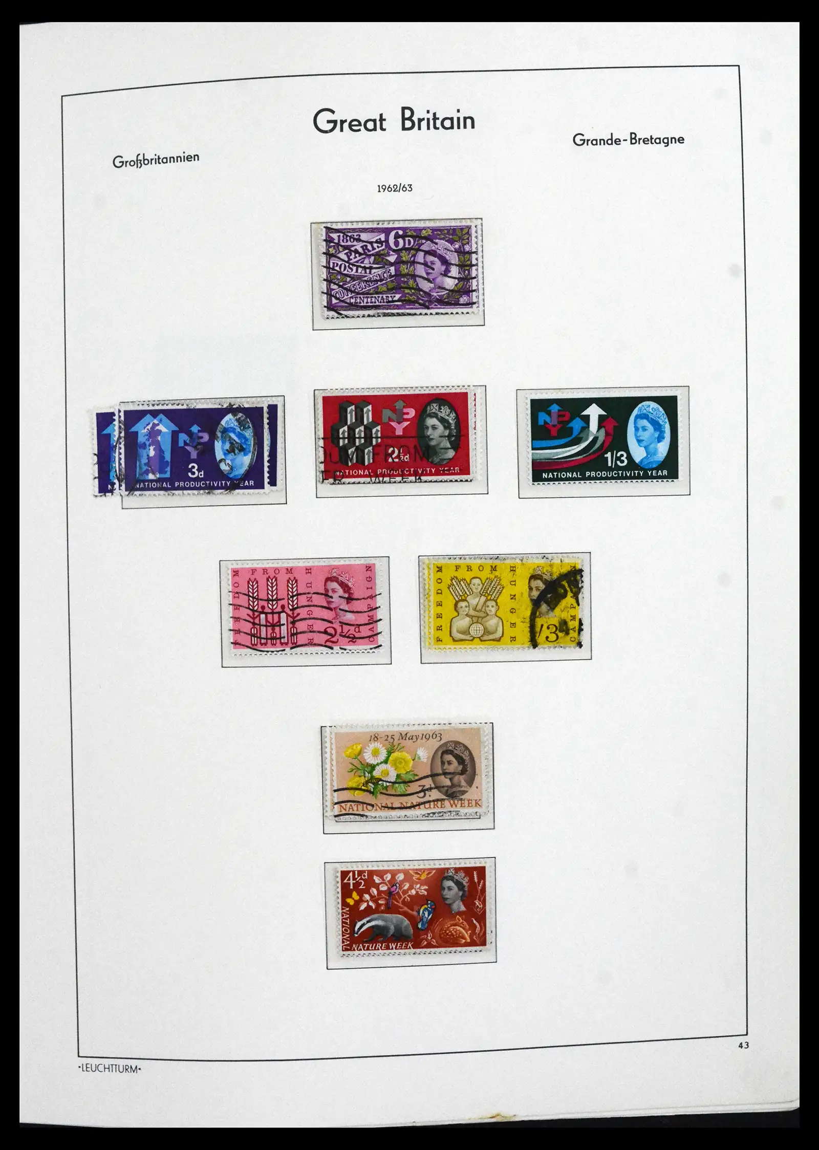 41845 0035 - Postzegelverzameling 41845 Engeland 1840-1978.