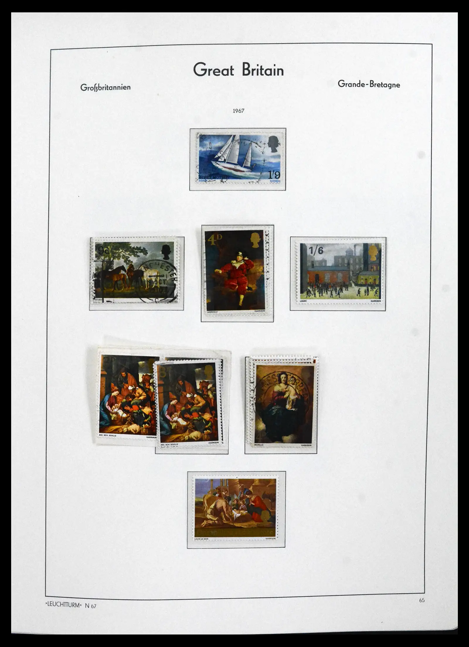 41845 0055 - Postzegelverzameling 41845 Engeland 1840-1978.