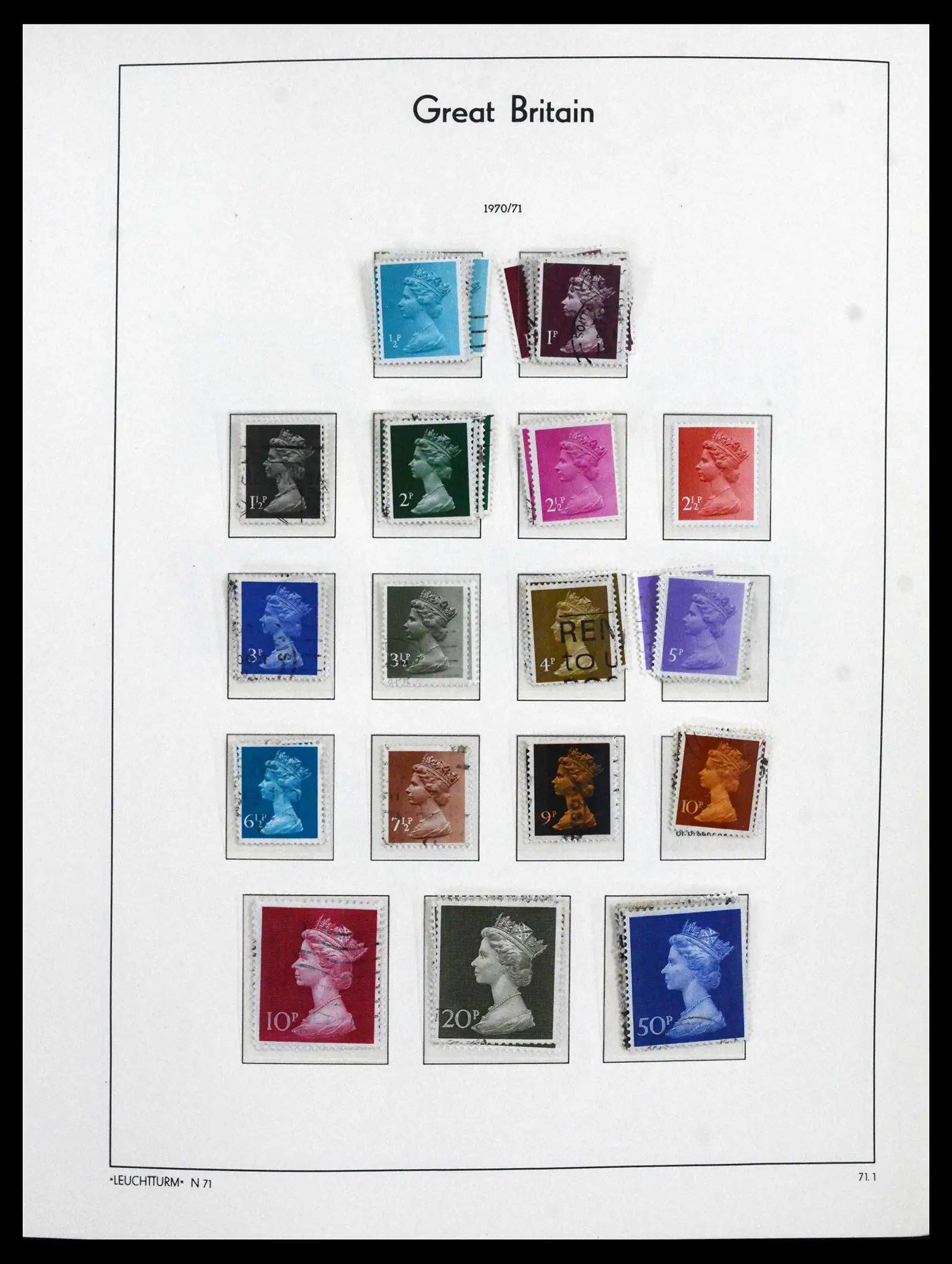 41845 0068 - Postzegelverzameling 41845 Engeland 1840-1978.