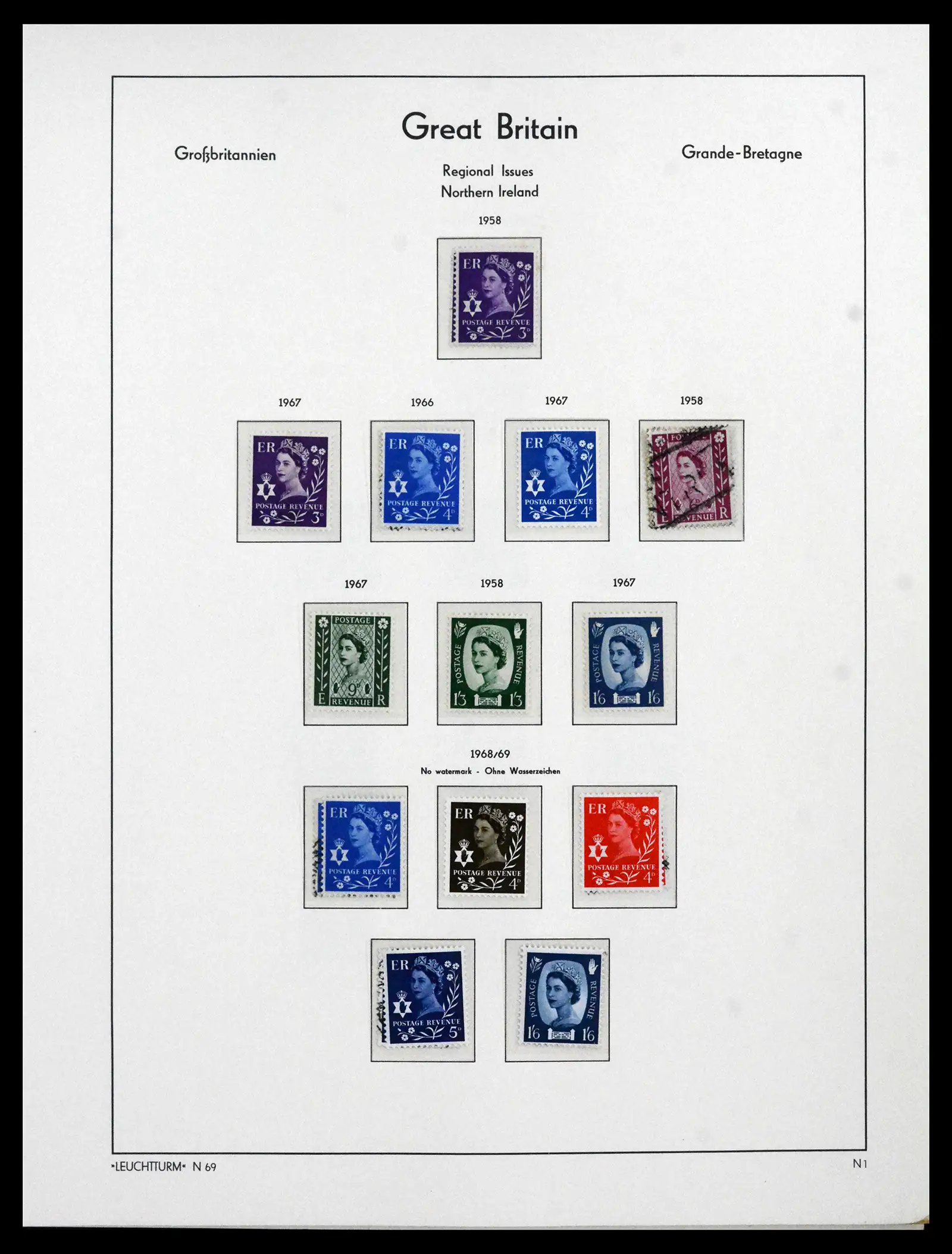 41845 0100 - Postzegelverzameling 41845 Engeland 1840-1978.