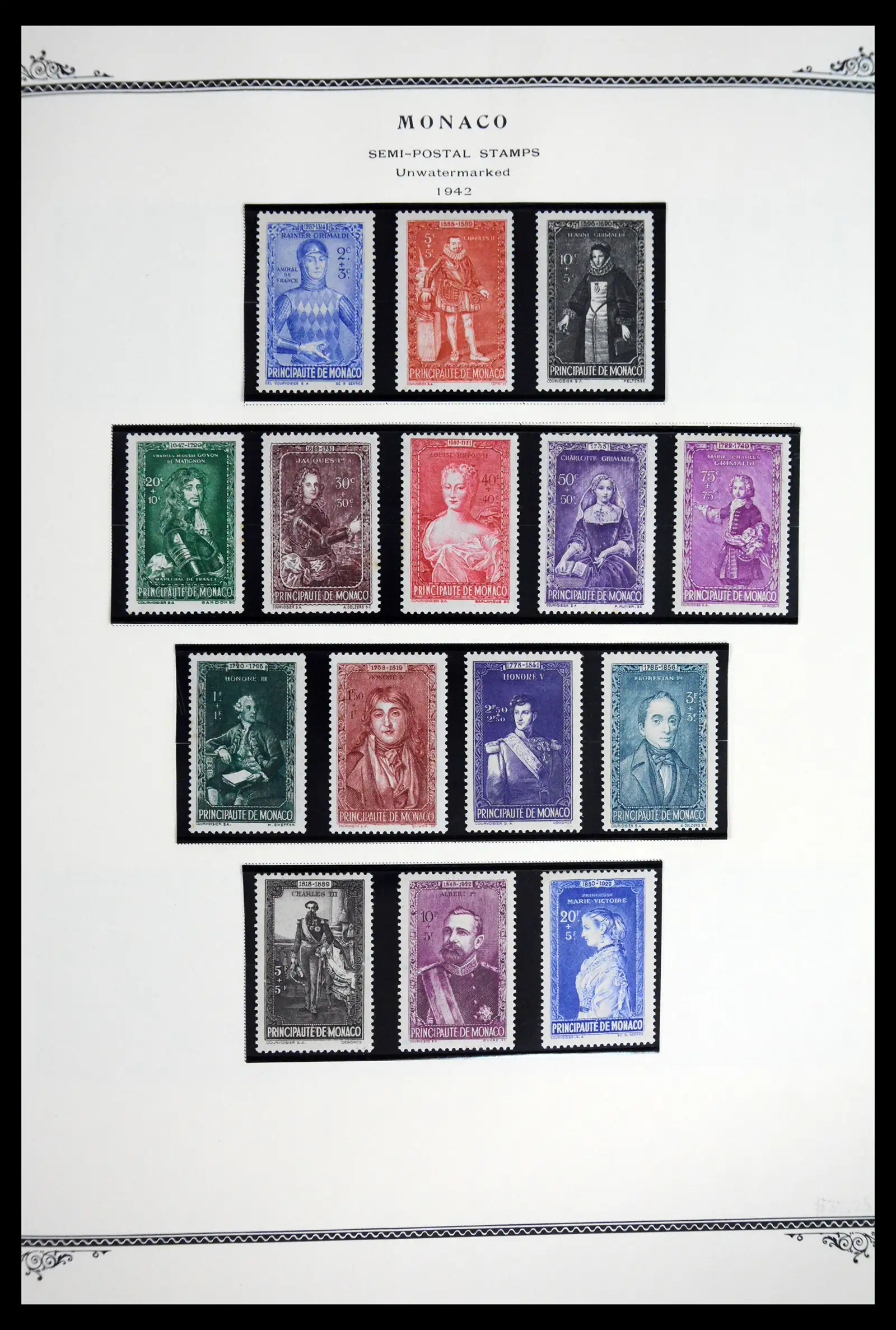 41846 0035 - Postzegelverzameling 41846 Monaco 1885-2014.
