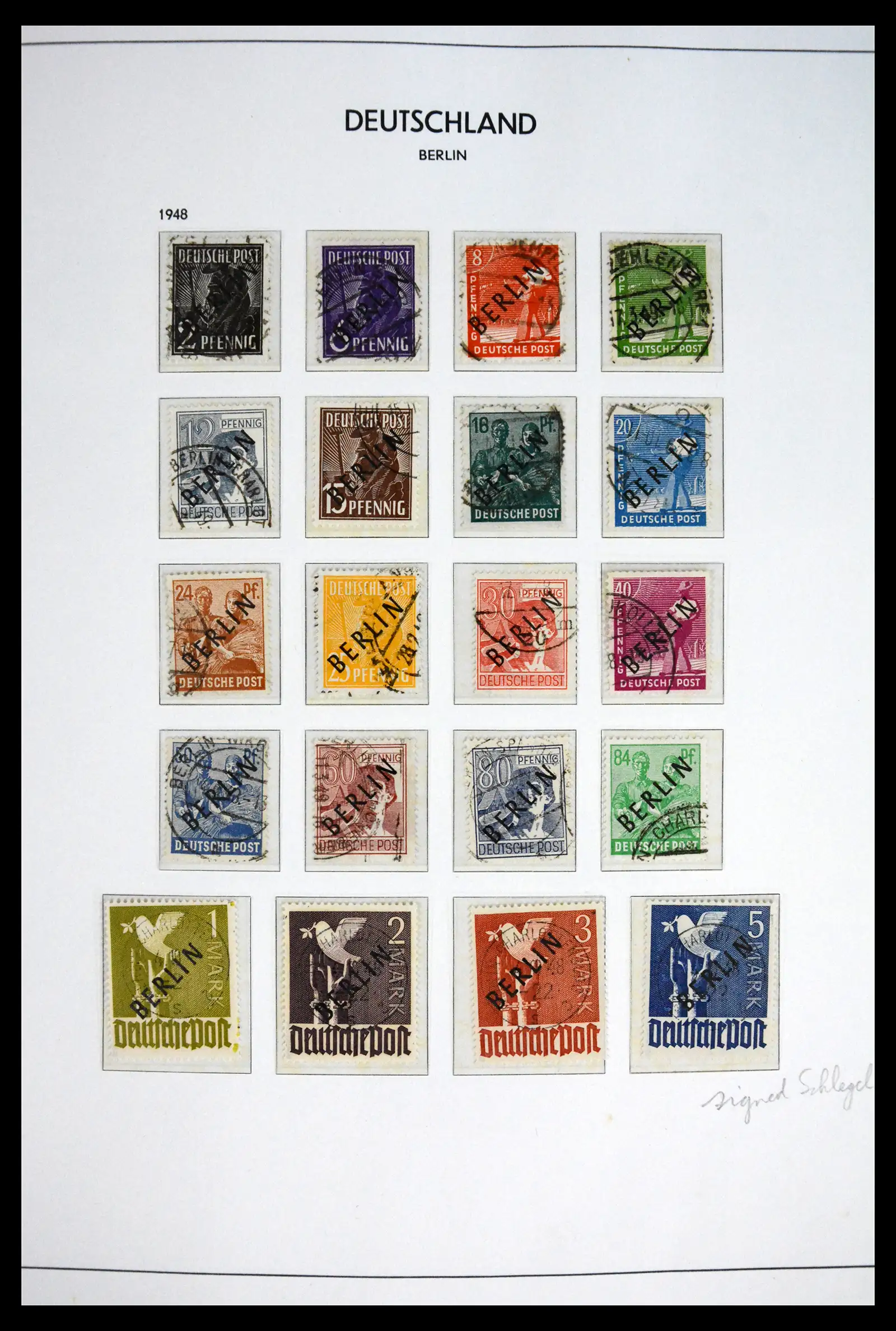 41848 0001 - Stamp collection 41848 Berlin complete used 1948-1990.
