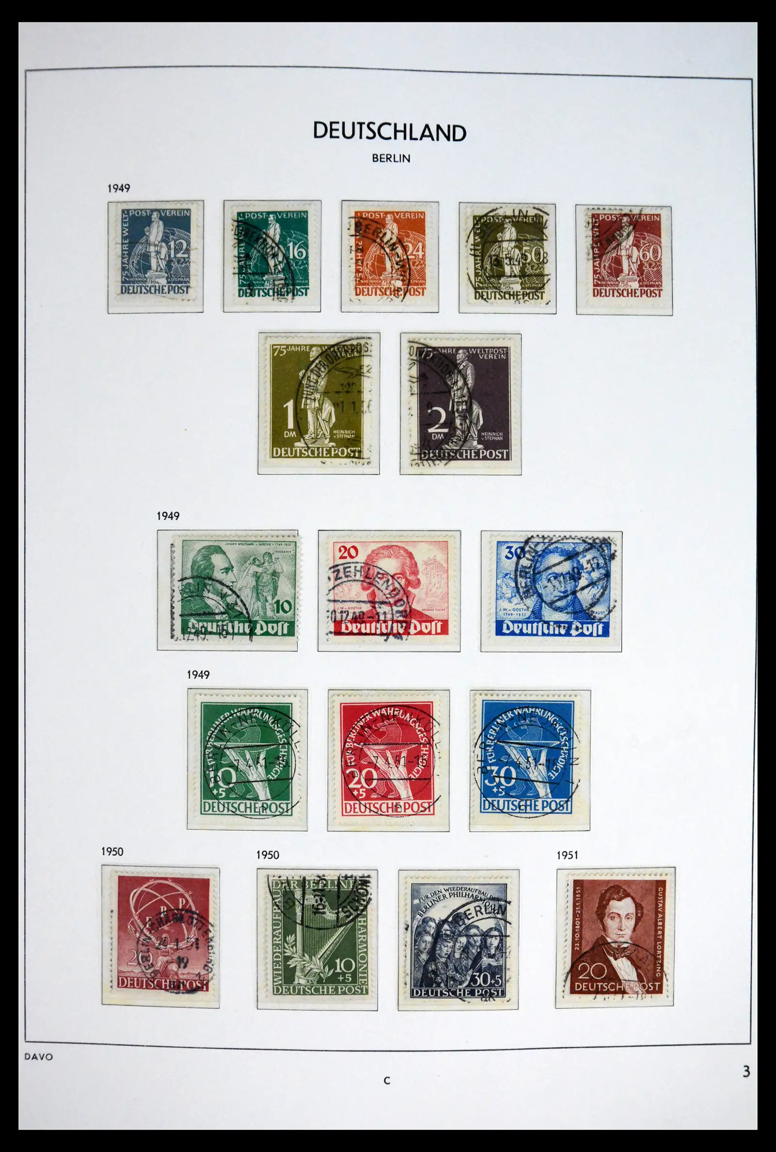 41848 0003 - Stamp collection 41848 Berlin complete used 1948-1990.