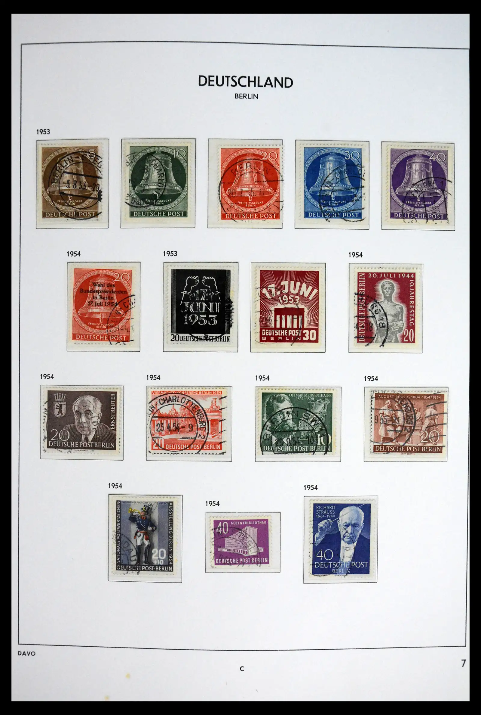 41848 0008 - Stamp collection 41848 Berlin complete used 1948-1990.