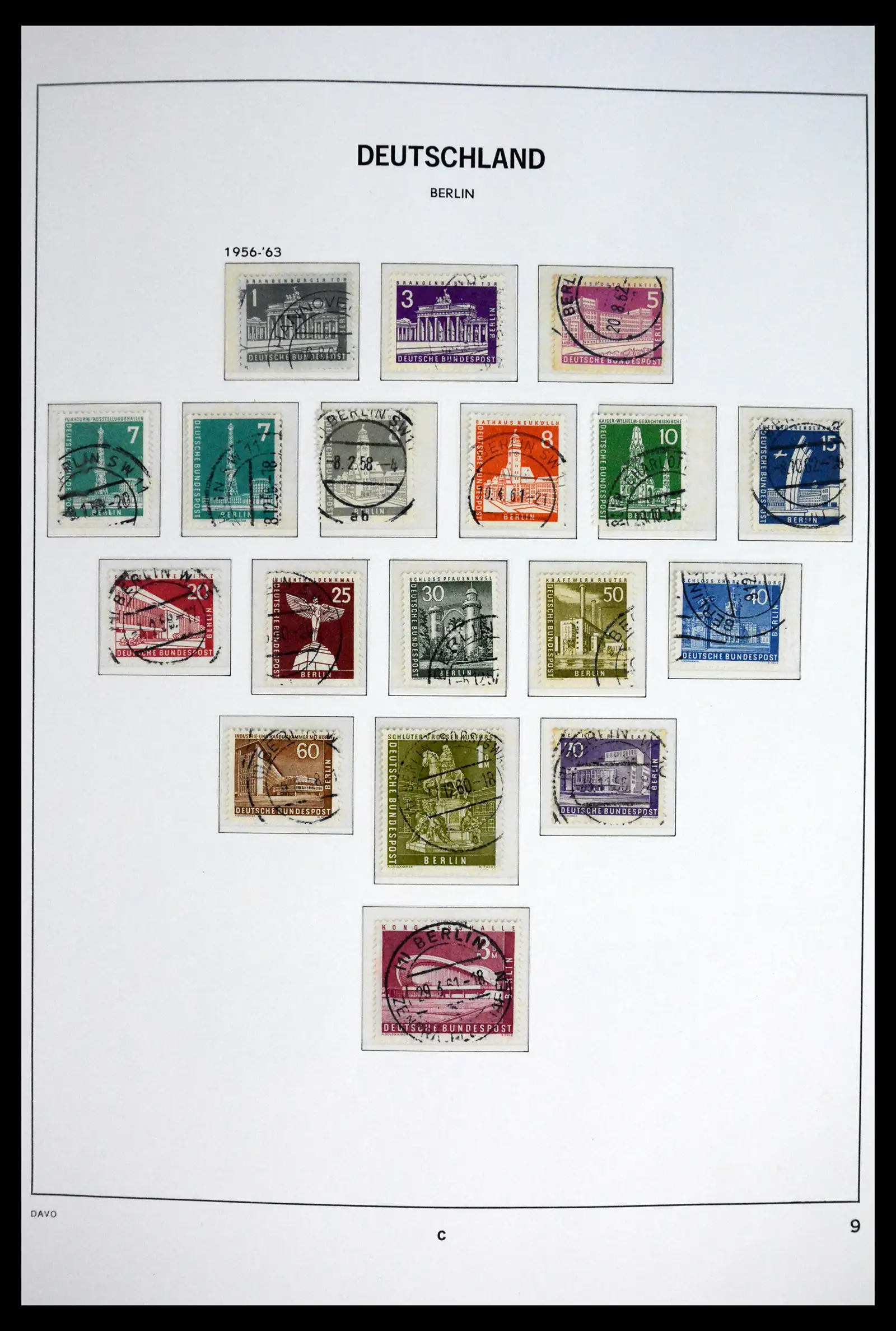 41848 0010 - Stamp collection 41848 Berlin complete used 1948-1990.