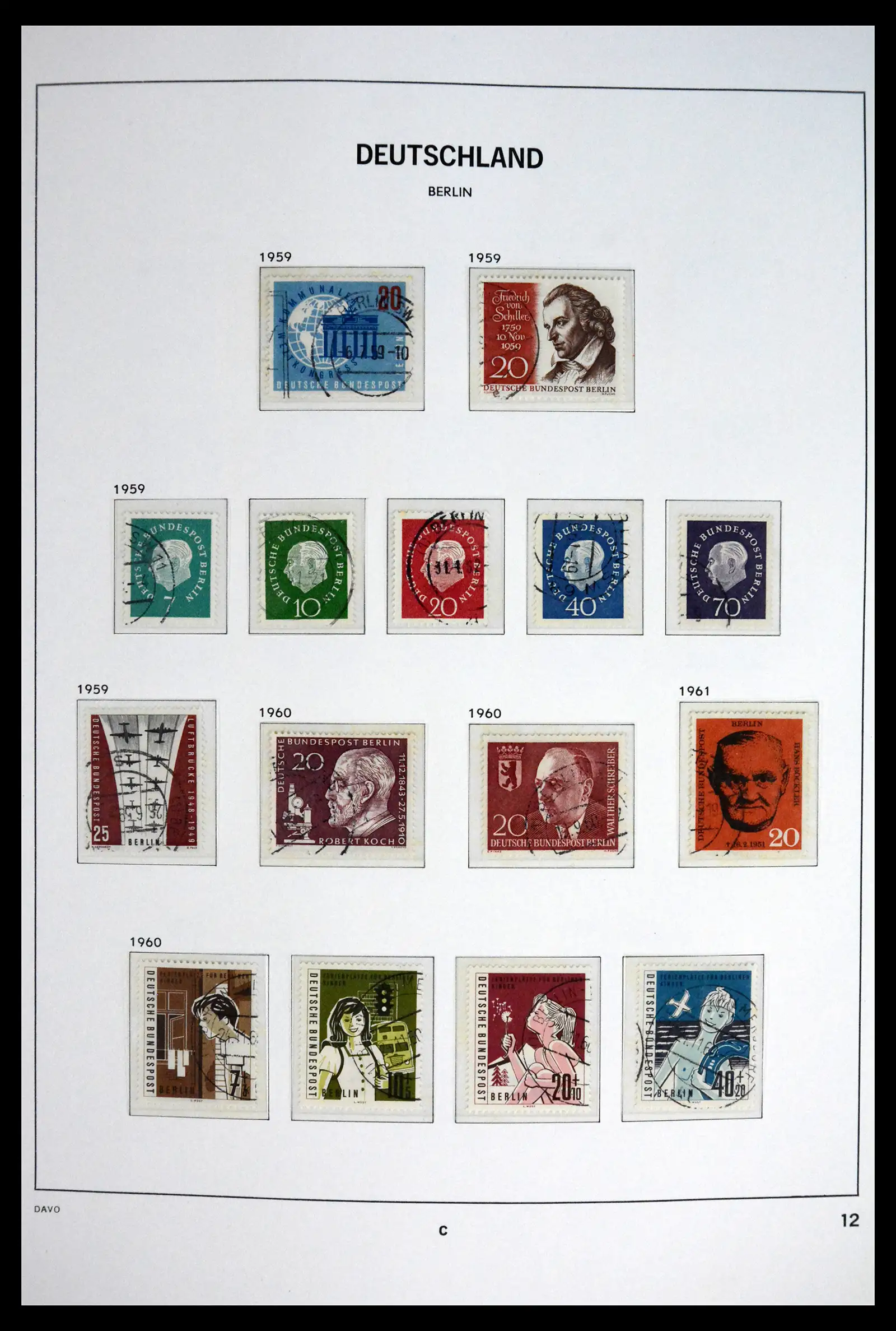 41848 0013 - Stamp collection 41848 Berlin complete used 1948-1990.