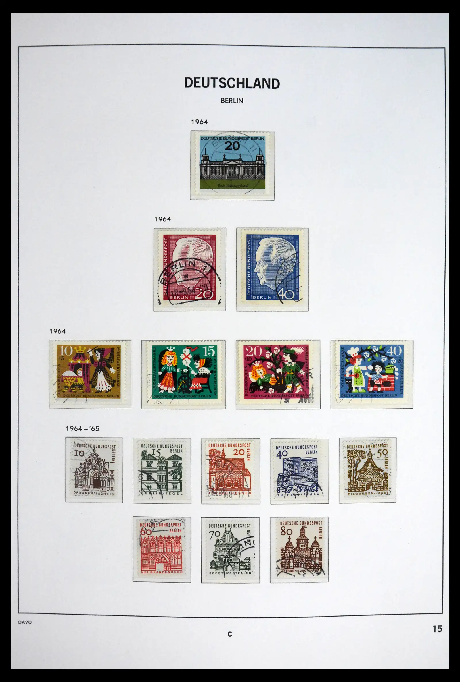 41848 0016 - Stamp collection 41848 Berlin complete used 1948-1990.