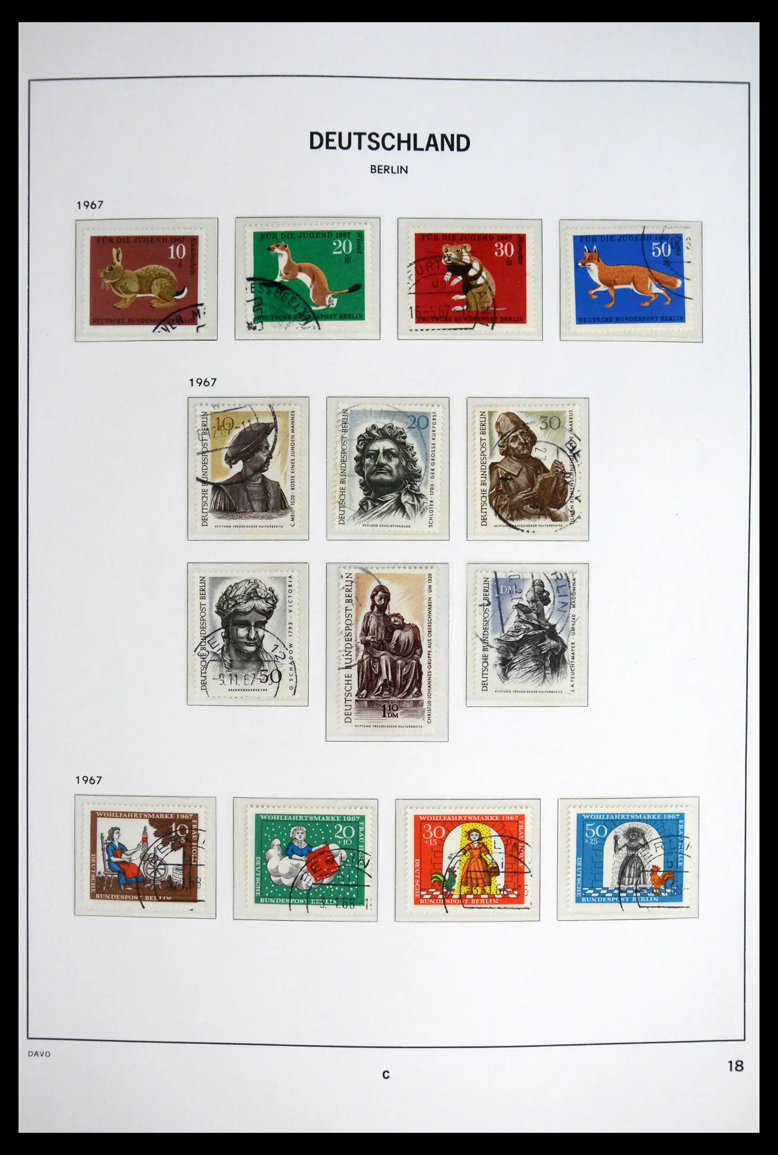 41848 0019 - Stamp collection 41848 Berlin complete used 1948-1990.